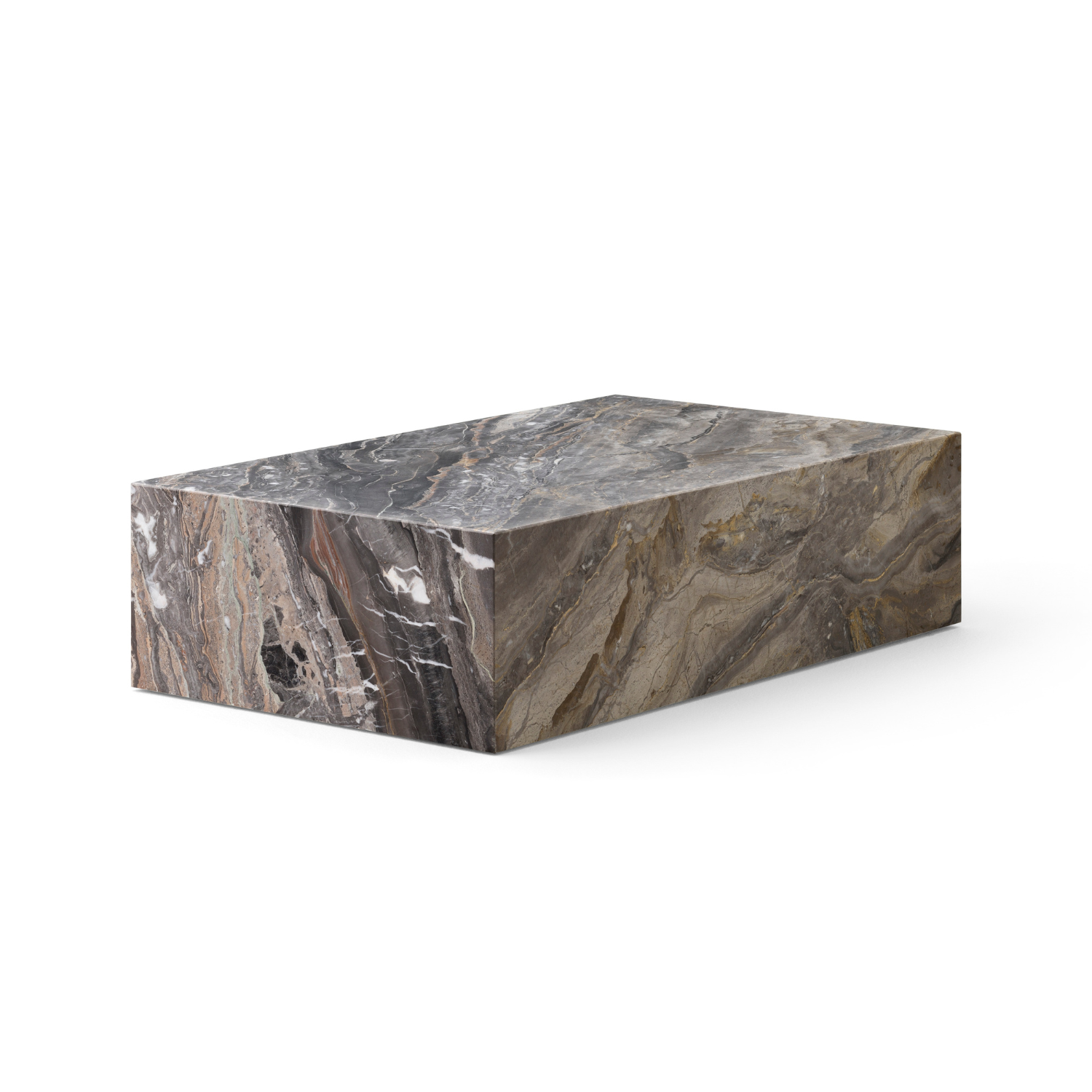 PLINTH Coffee Table Gray Marble