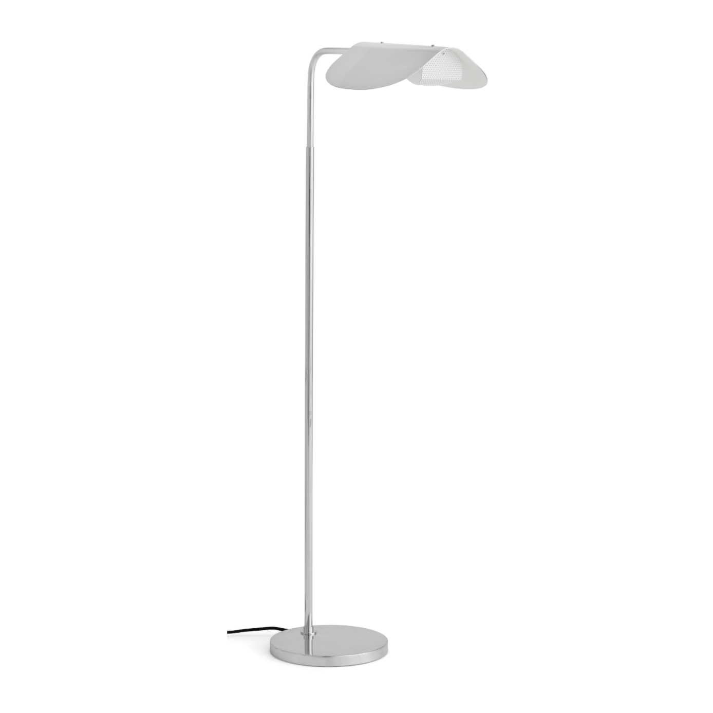 Stehlampe WING aus poliertem Aluminium