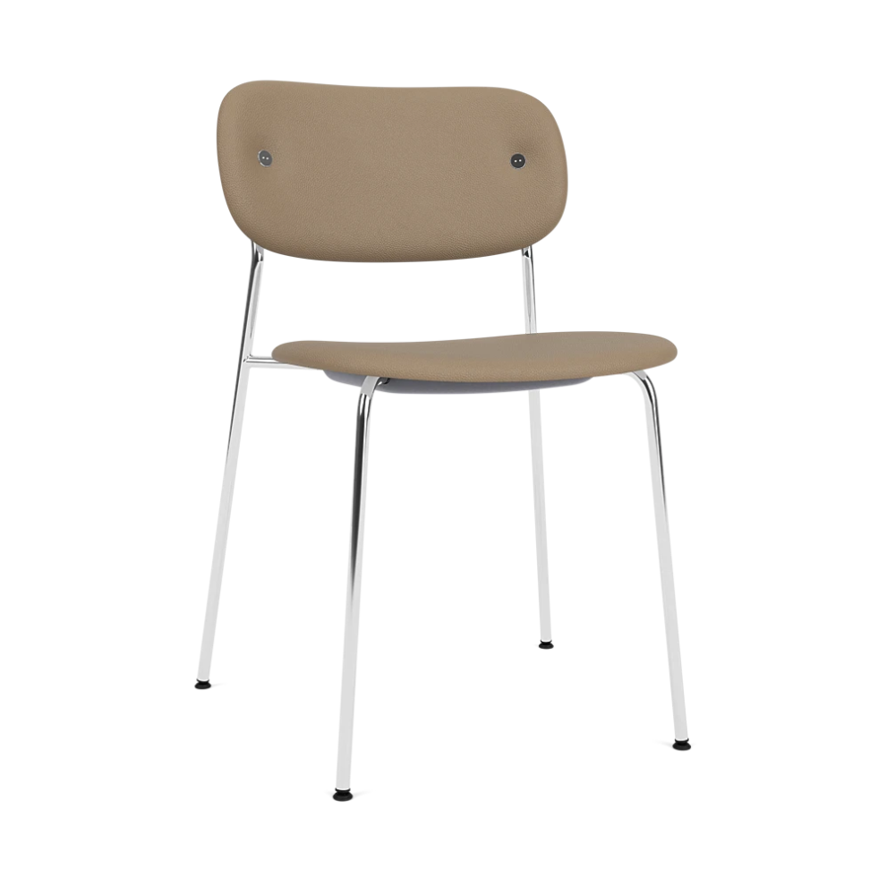 CO Chair beige with chrome base