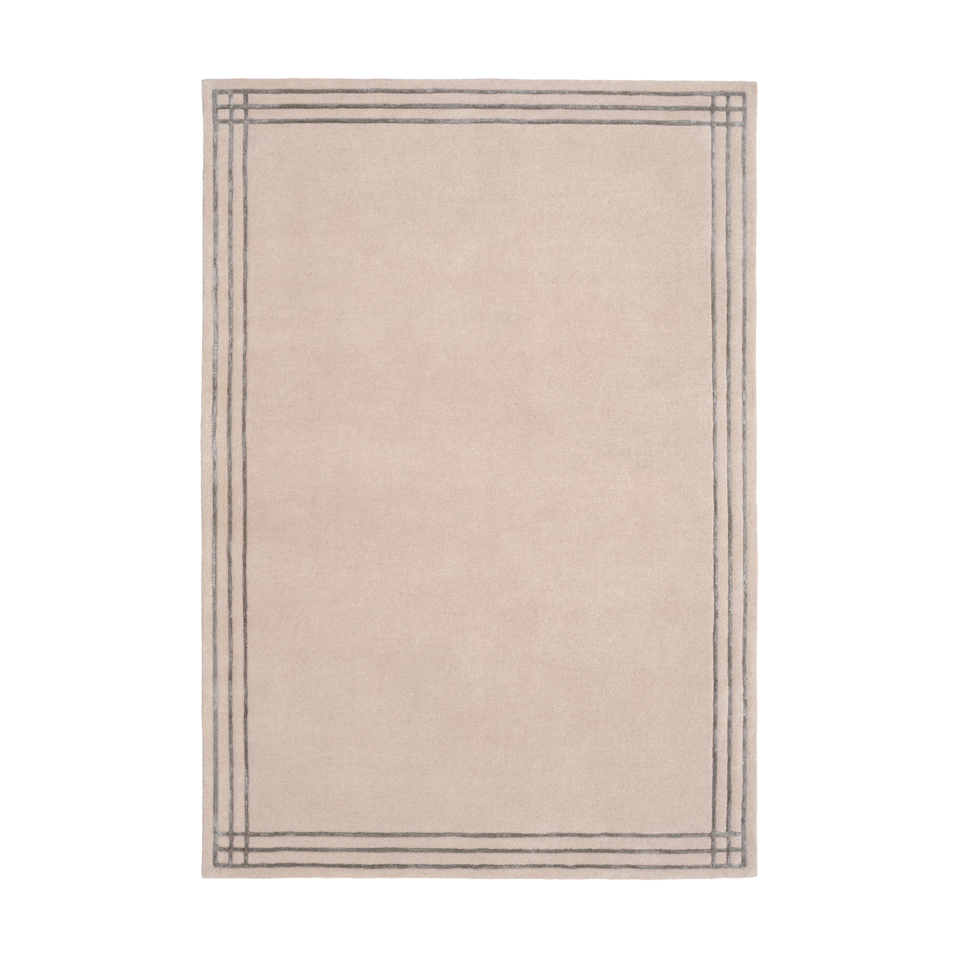 Teppich LINEA beige mit hellbraunen Linien