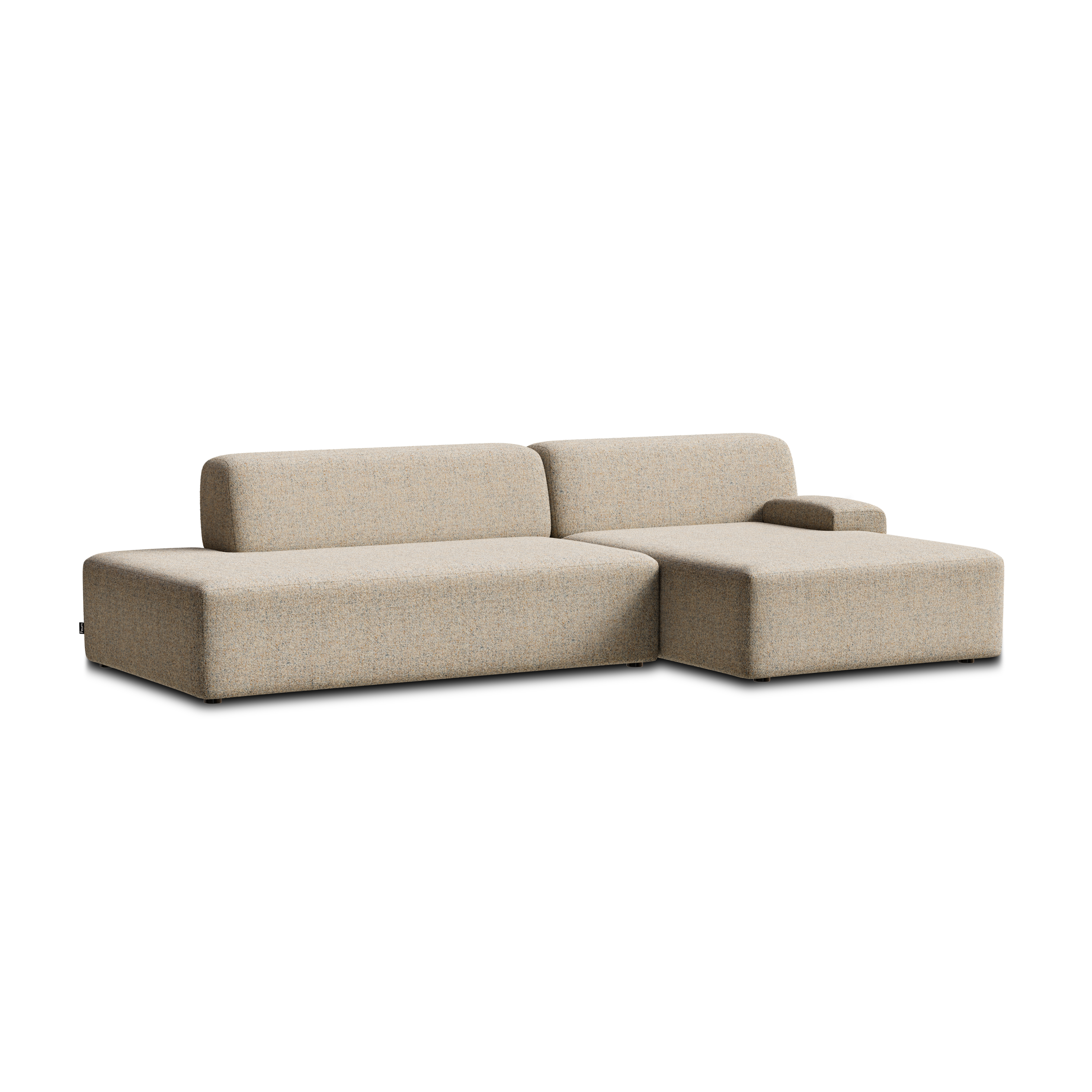 Offene rechte modulare Eckcouch UMI beige