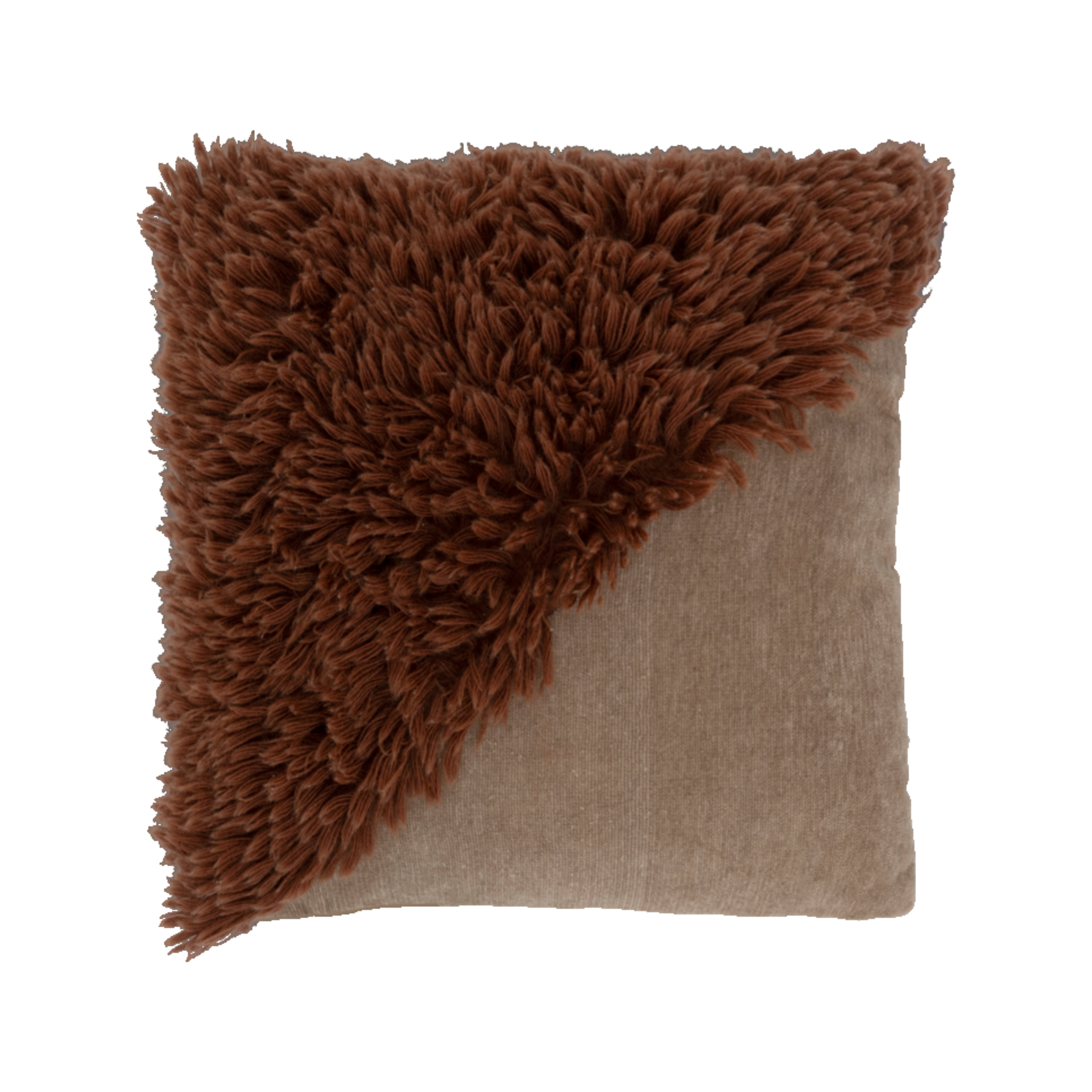 Fur Cushion SIRLE brown