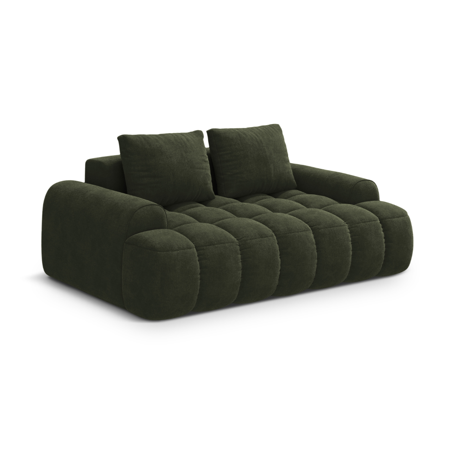 Velvet 2-Seater Sofa LINZ Green