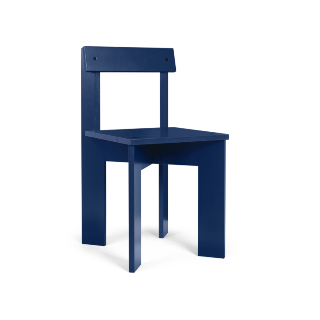 Stuhl ARK blau Buchenholz