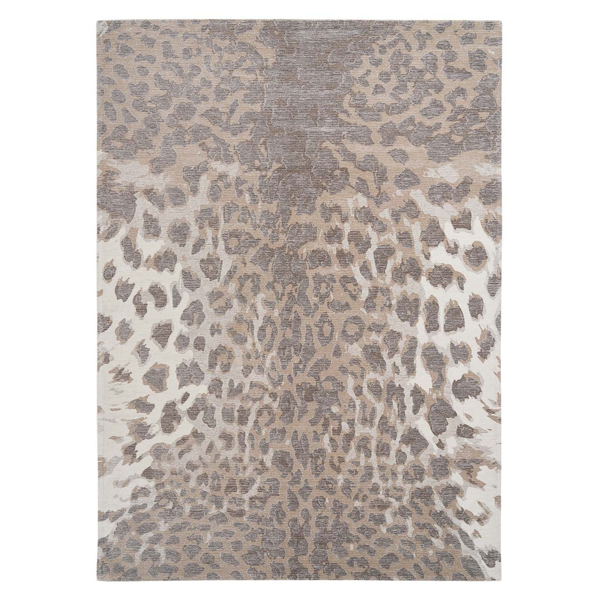 DECO RUGS Beige Leopard Print Rug