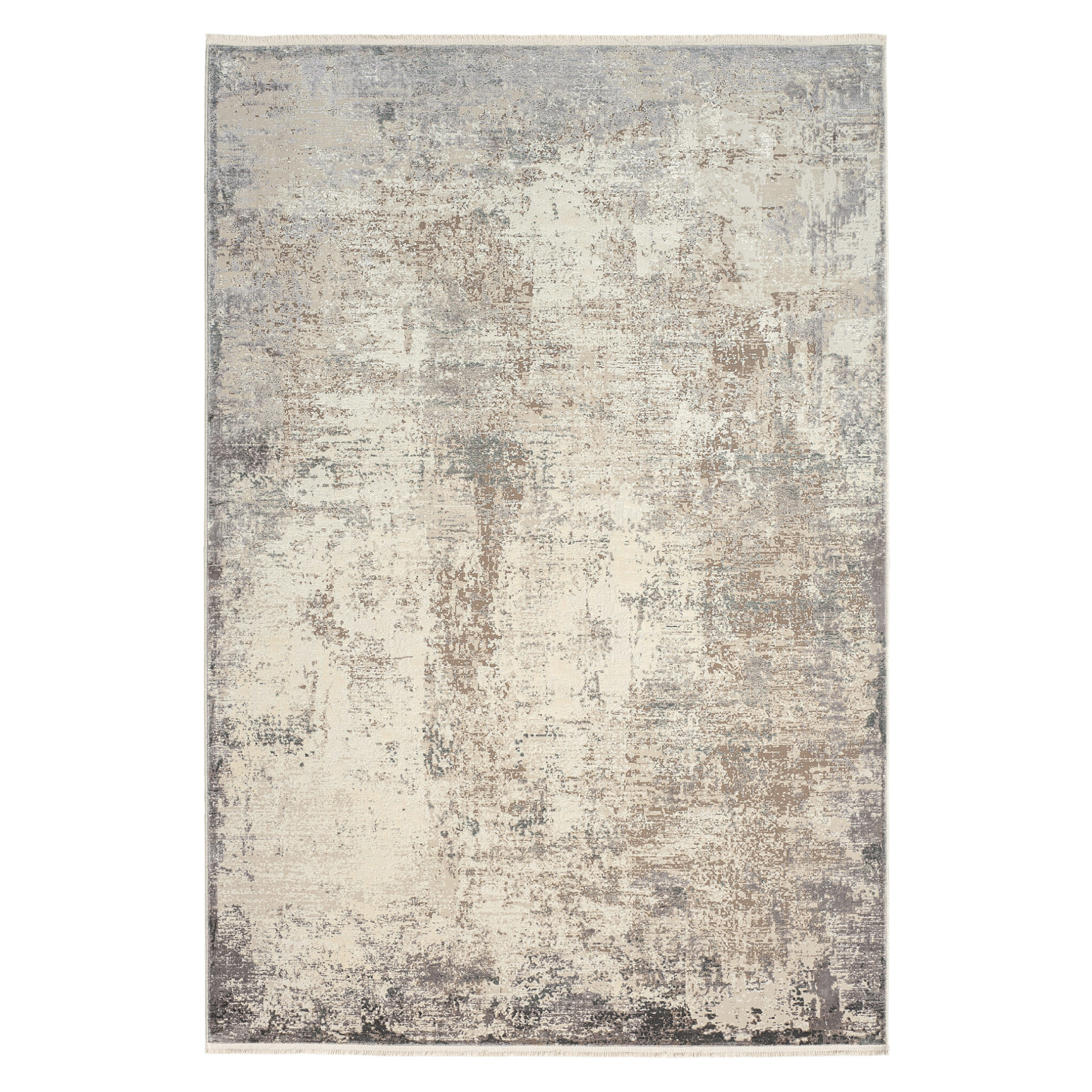 ROYAL beige rug with brown and gray