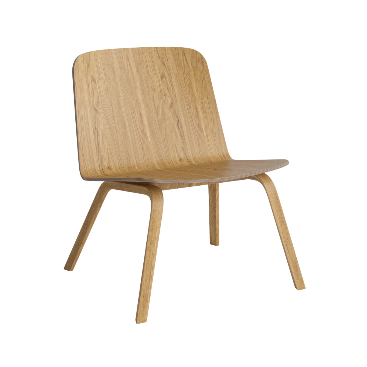Palm armchair oak veneer