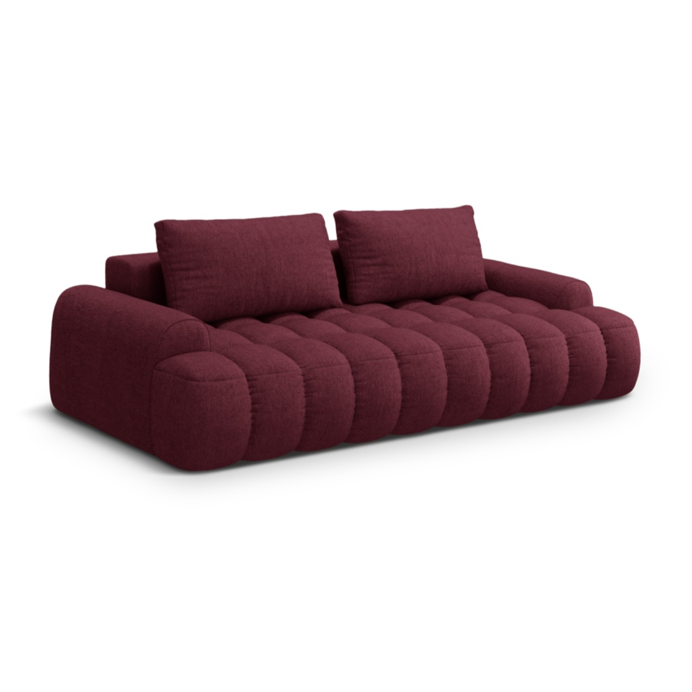 Sofa mit Schlaffunktion für 4 Personen LINZ bordeauxrot
