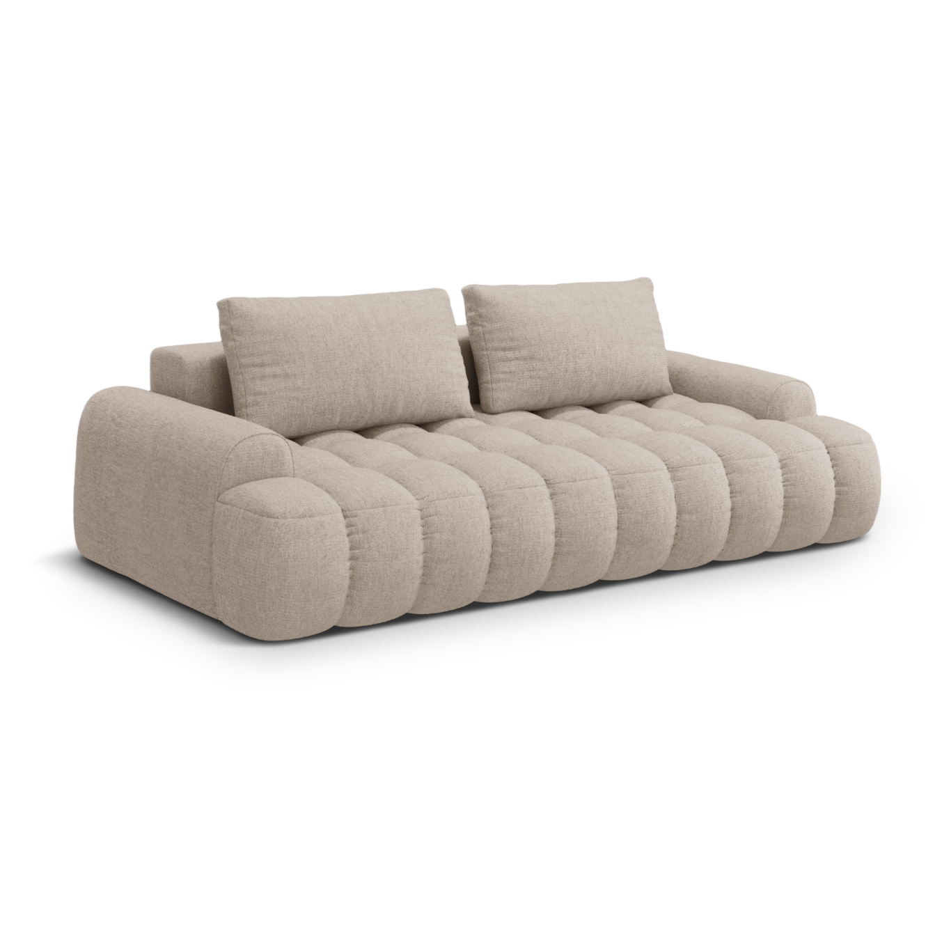 Sofa mit Schlaffunktion für 4 Personen LINZ sandfarben
