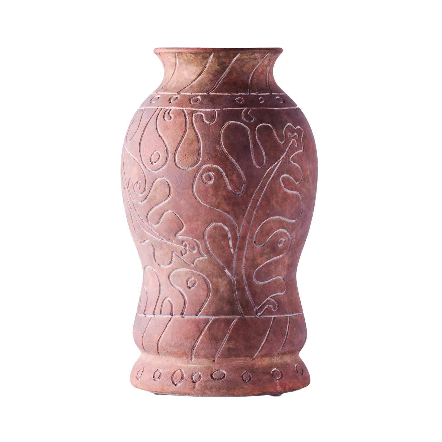 Vase FRIDA braune Keramik