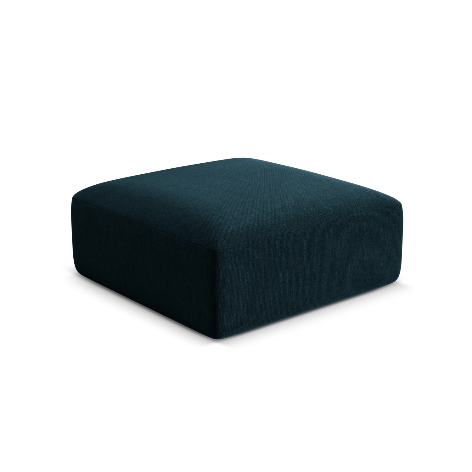 Velvet pouf CAMPI petrol