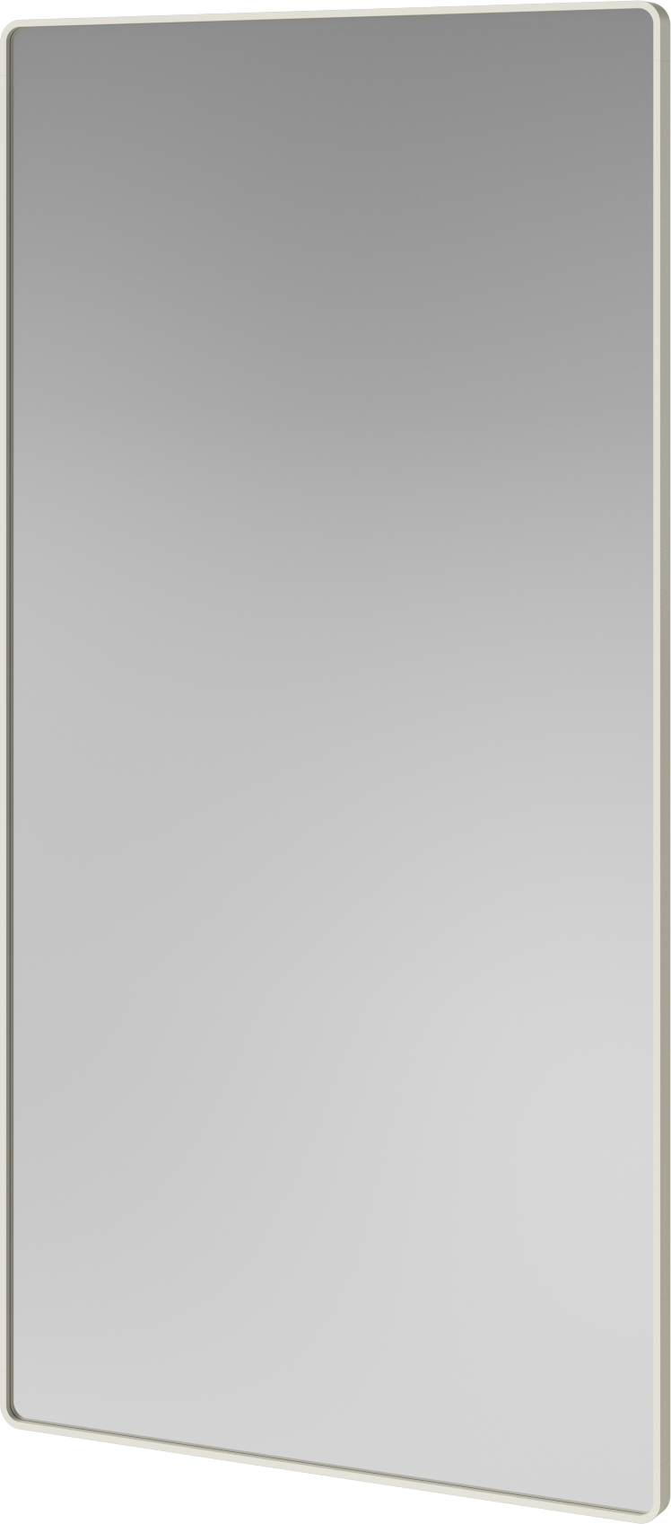 RIPPLE rectangular mirror with a creamy frame