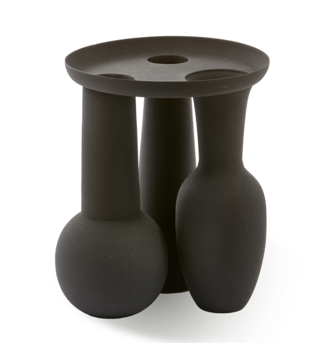ROMAN VASE & PLATE black
