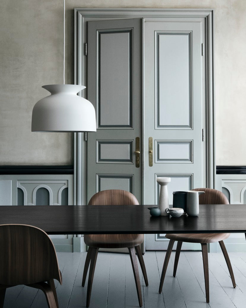 GUBI Oval Table Black Ash Wood