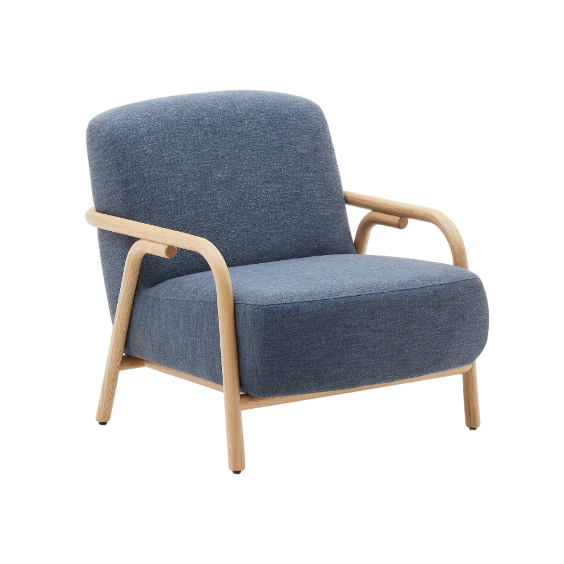 SYLO armchair blue with ash base