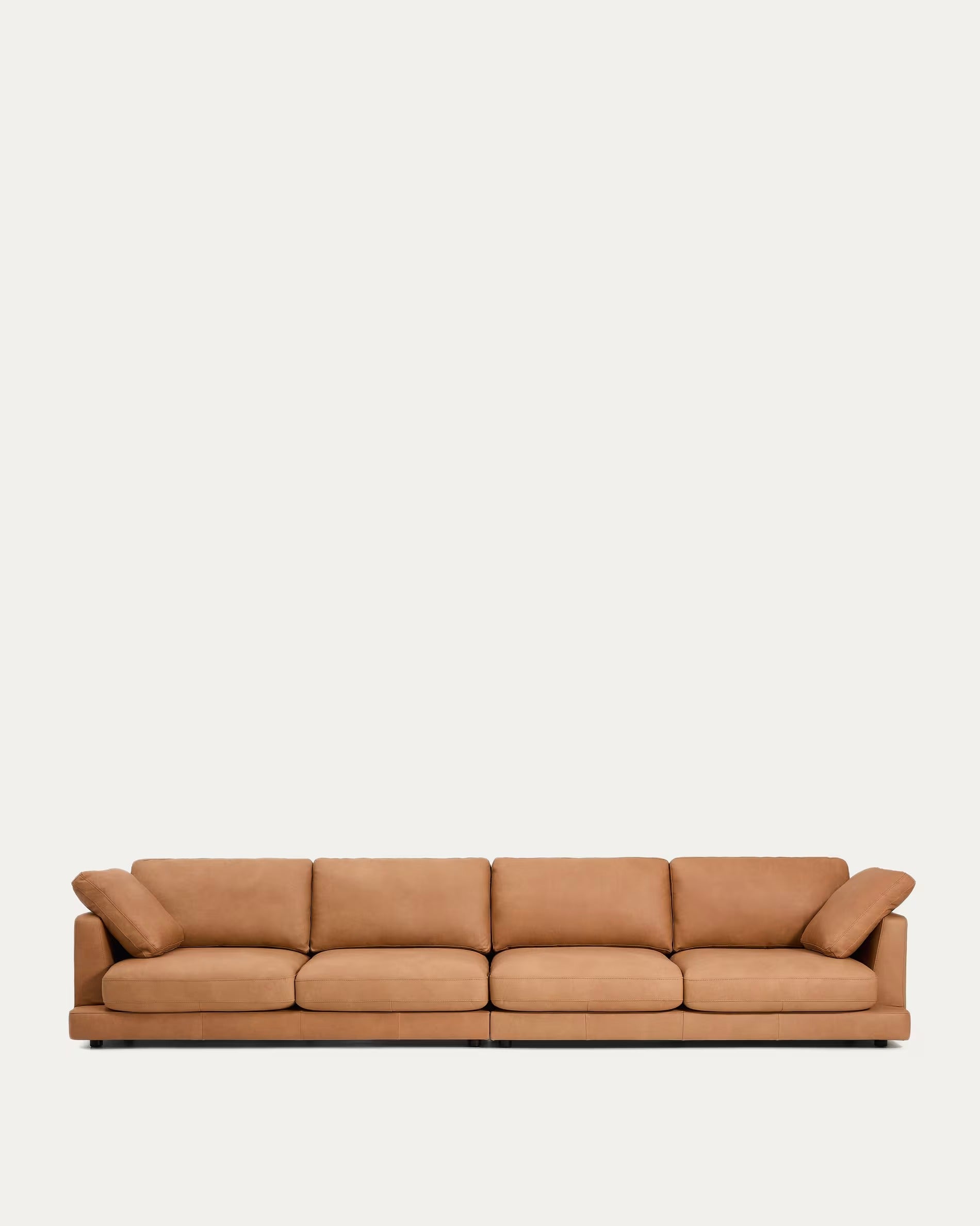 6-seater GALA sofa natural leather