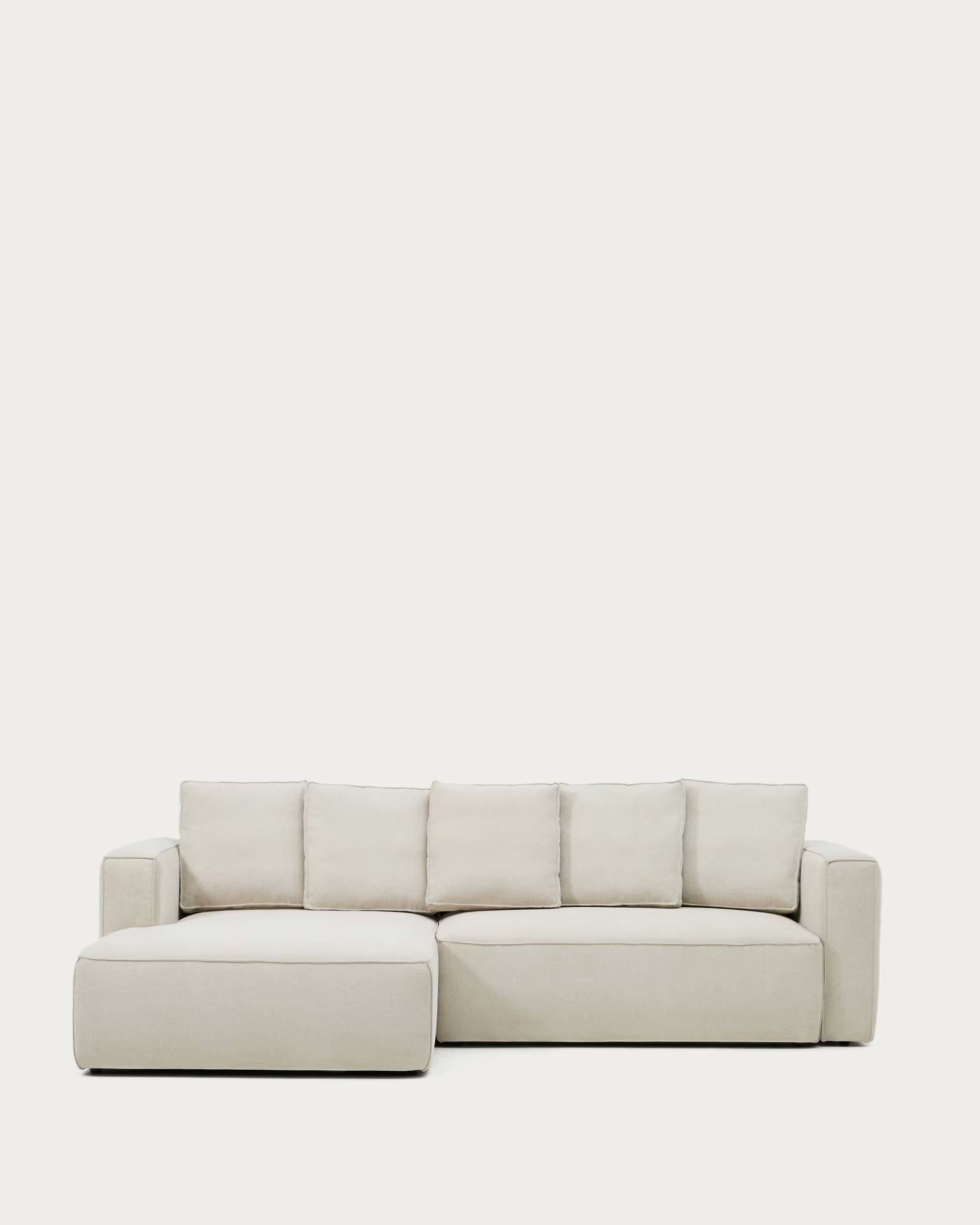 Left-facing 3-seater sofa bed MARELA beige