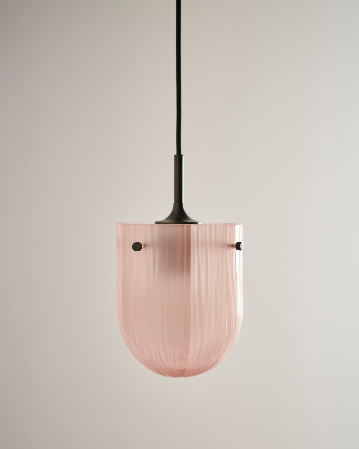 Pendelleuchte SEINE rosa Glas