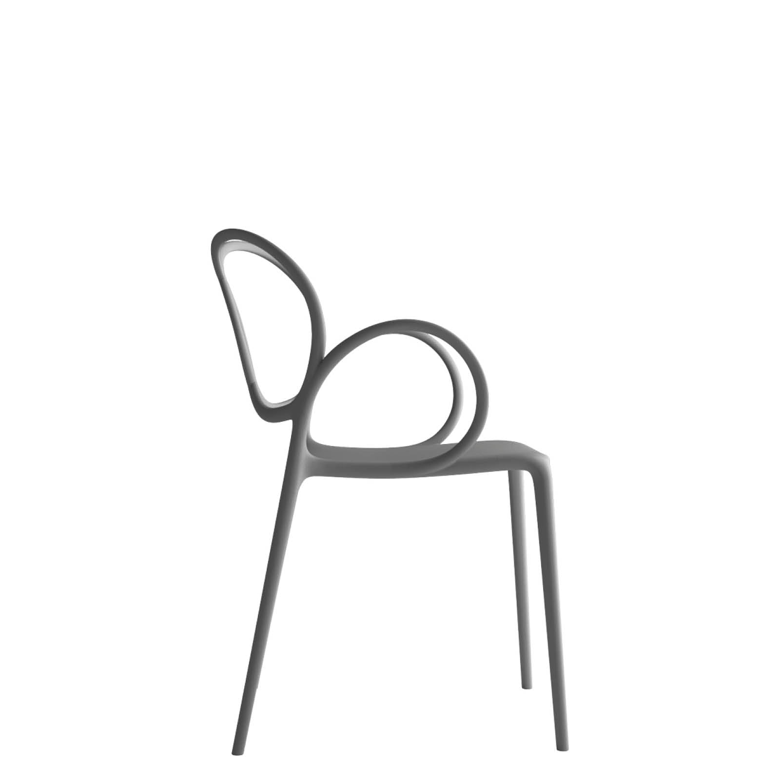 Chair with SISSI Dark gray armrests