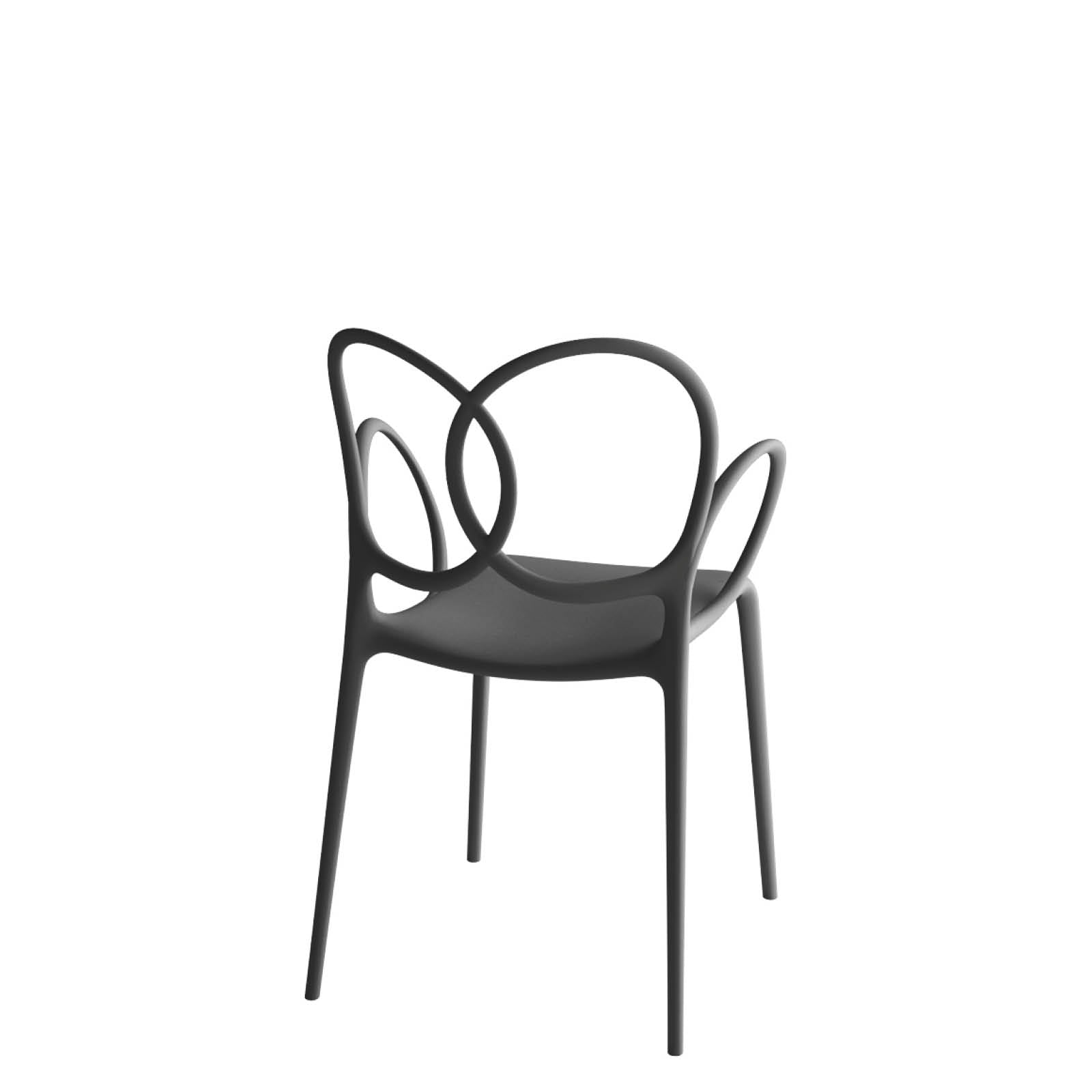 Chair with SISSI Dark gray armrests