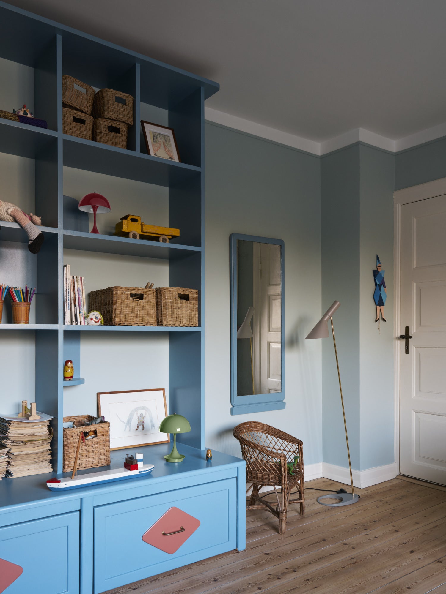 Tragbare Lampe PANTHELLA 160 burgunderrot