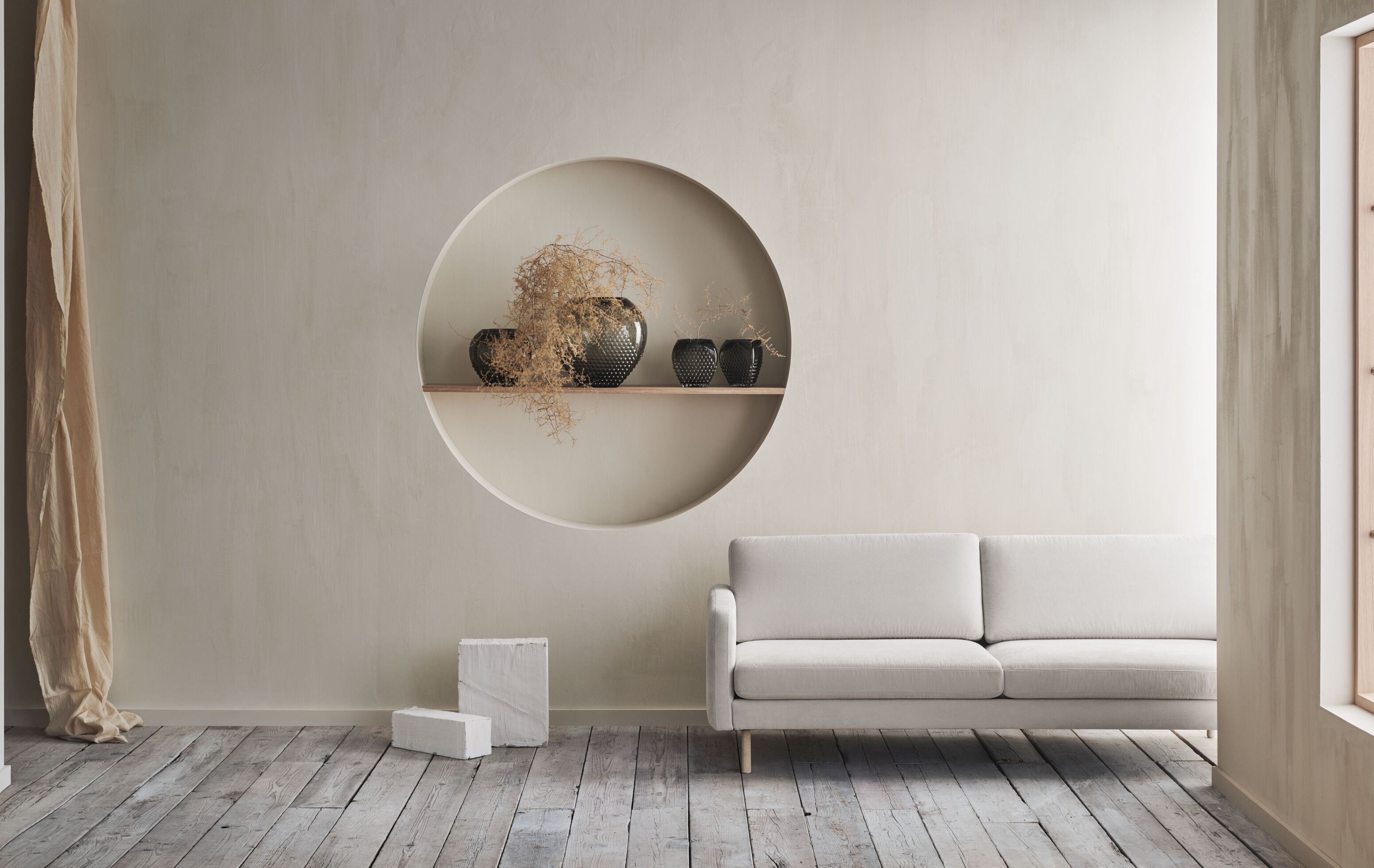 Left -hand corner scandinavia remix oak base
