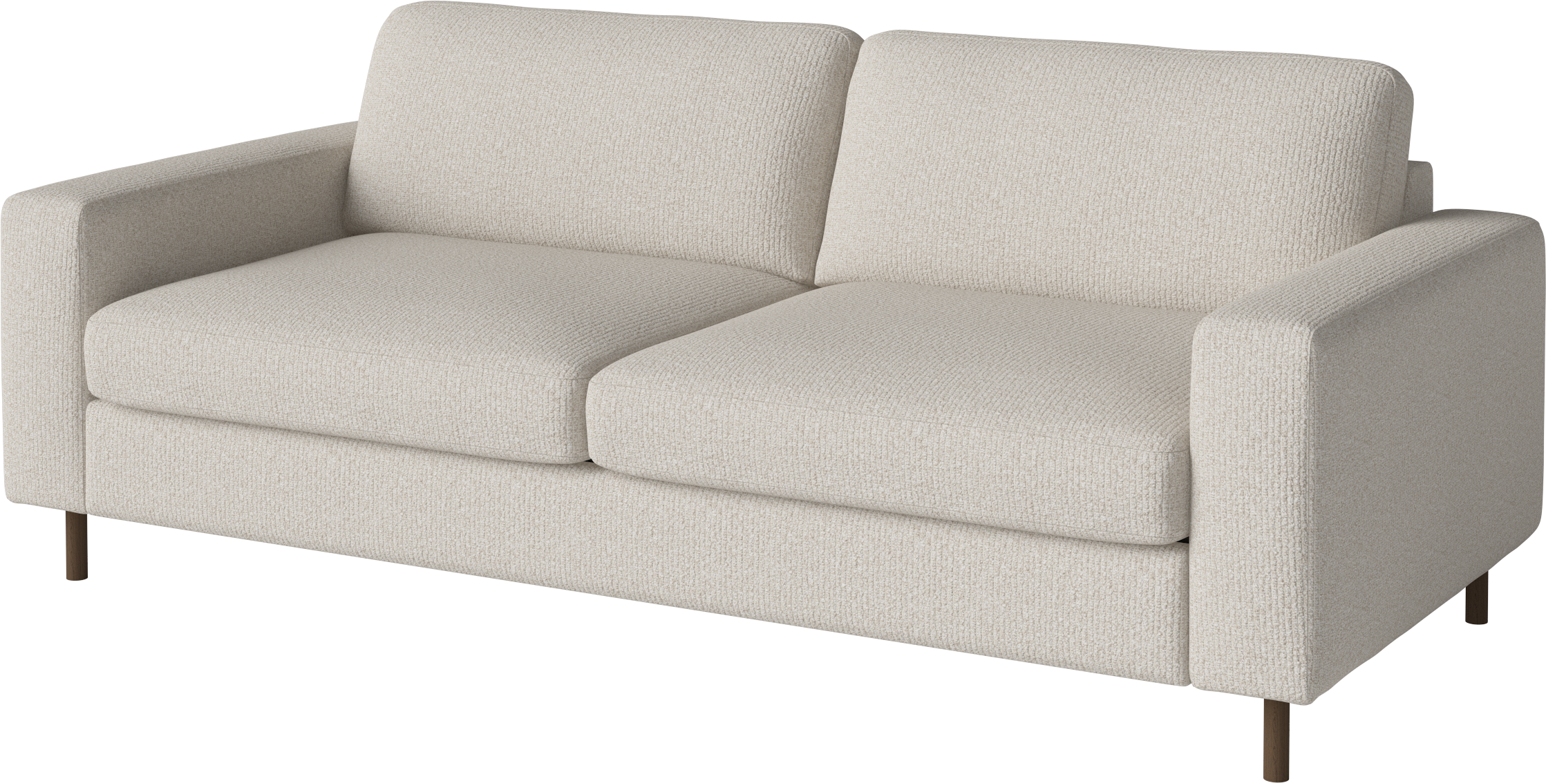 2,5-Personen-Sofa-Skandinavia-Basis aus dunkler Eichenholz