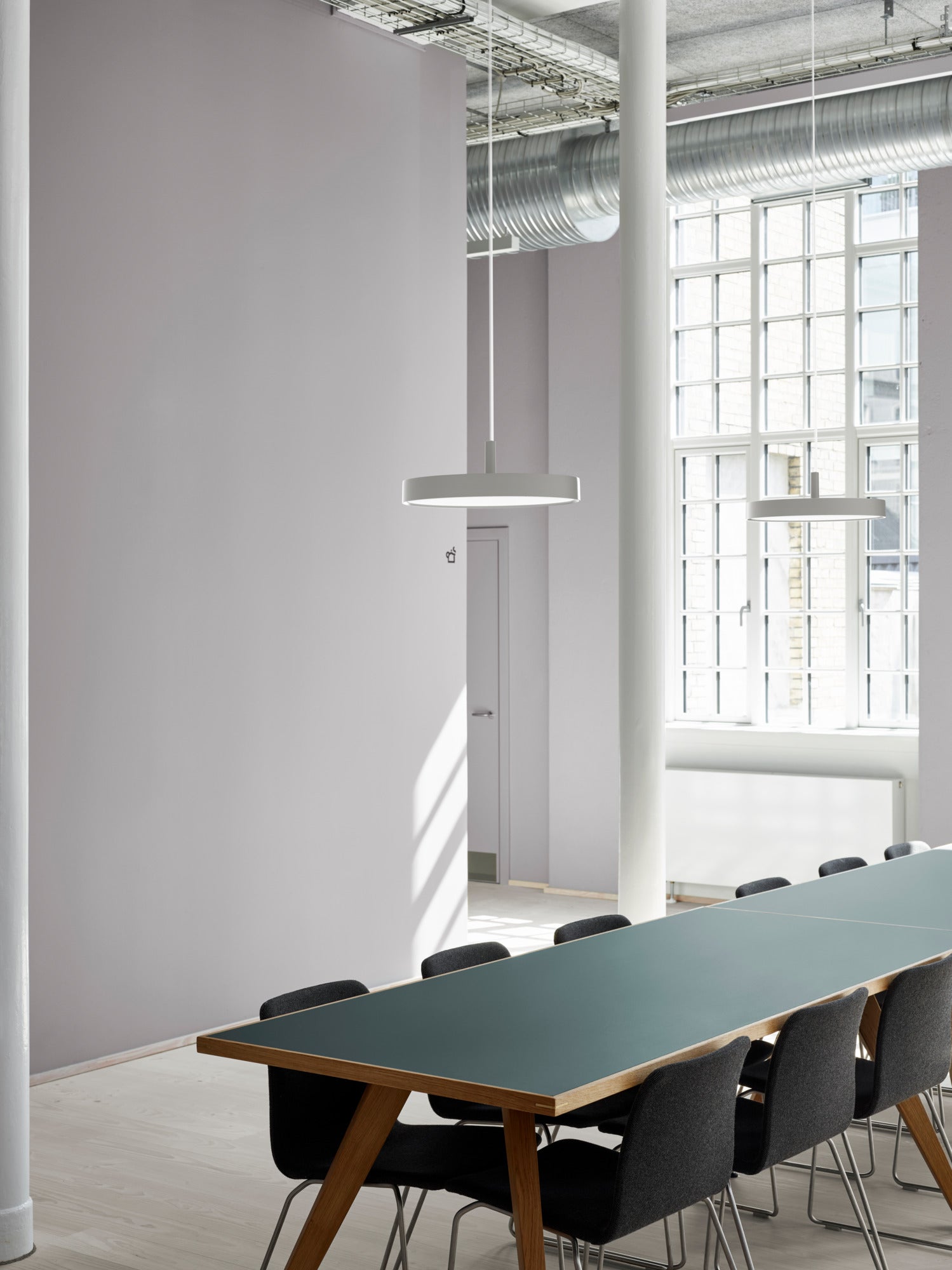 LP SLIM ROUND white pendant lamp