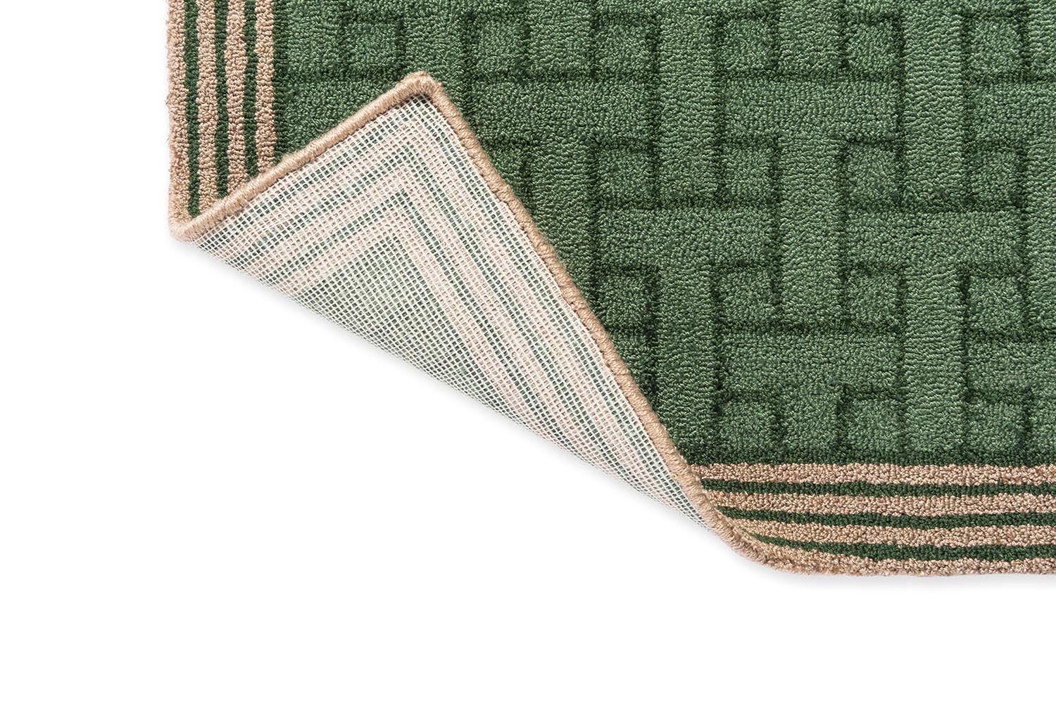 Outdoor-Teppich T-MONOGRAM JADE grün