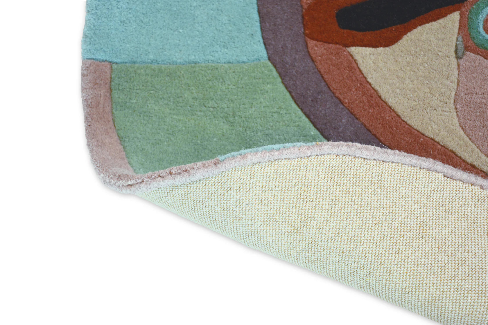 ZODIAC CAPRICORN runder Teppich mint-beige