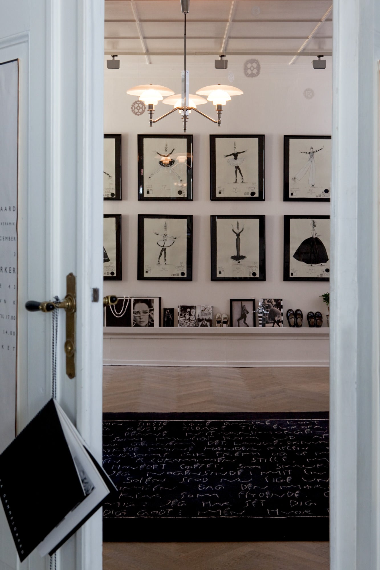 Pendant lamp PH 3/2 ACADEMY white with chrome finish