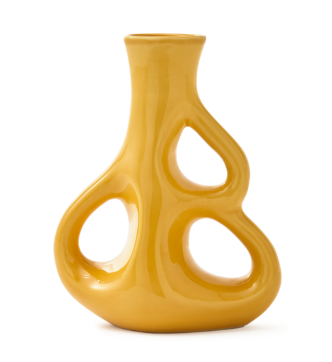 DREI OHREN Vase gelb