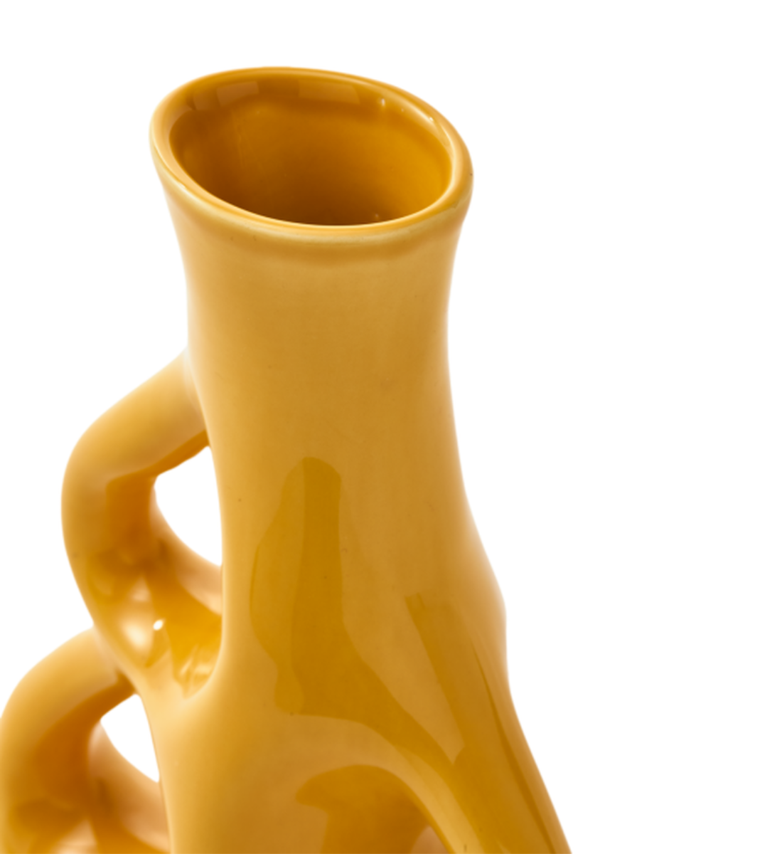 DREI OHREN Vase gelb