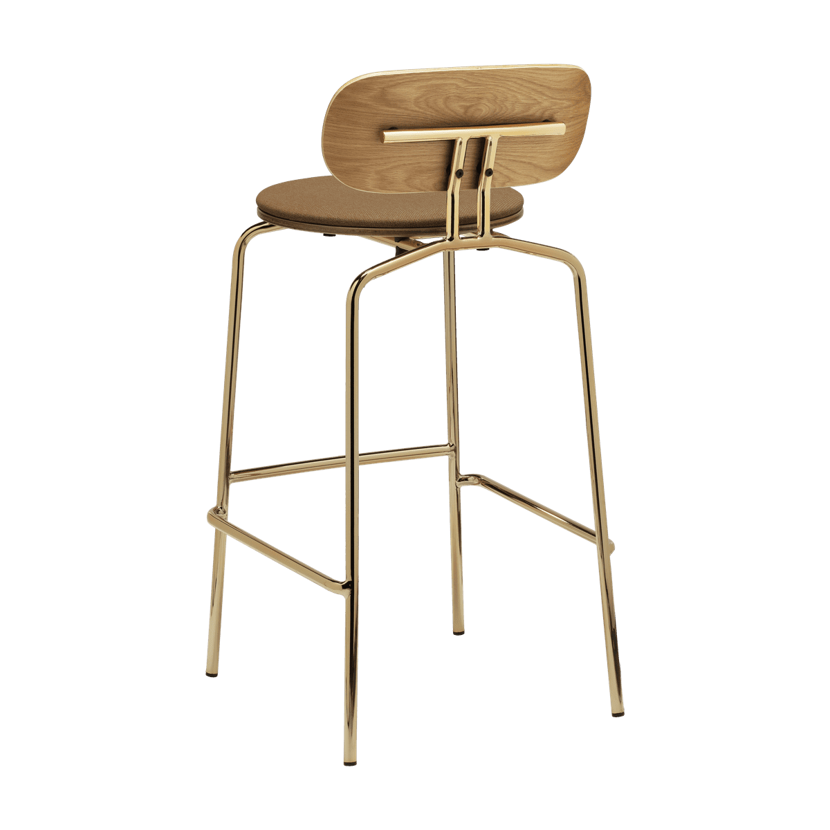 Cinious cinious hocker with a golden base