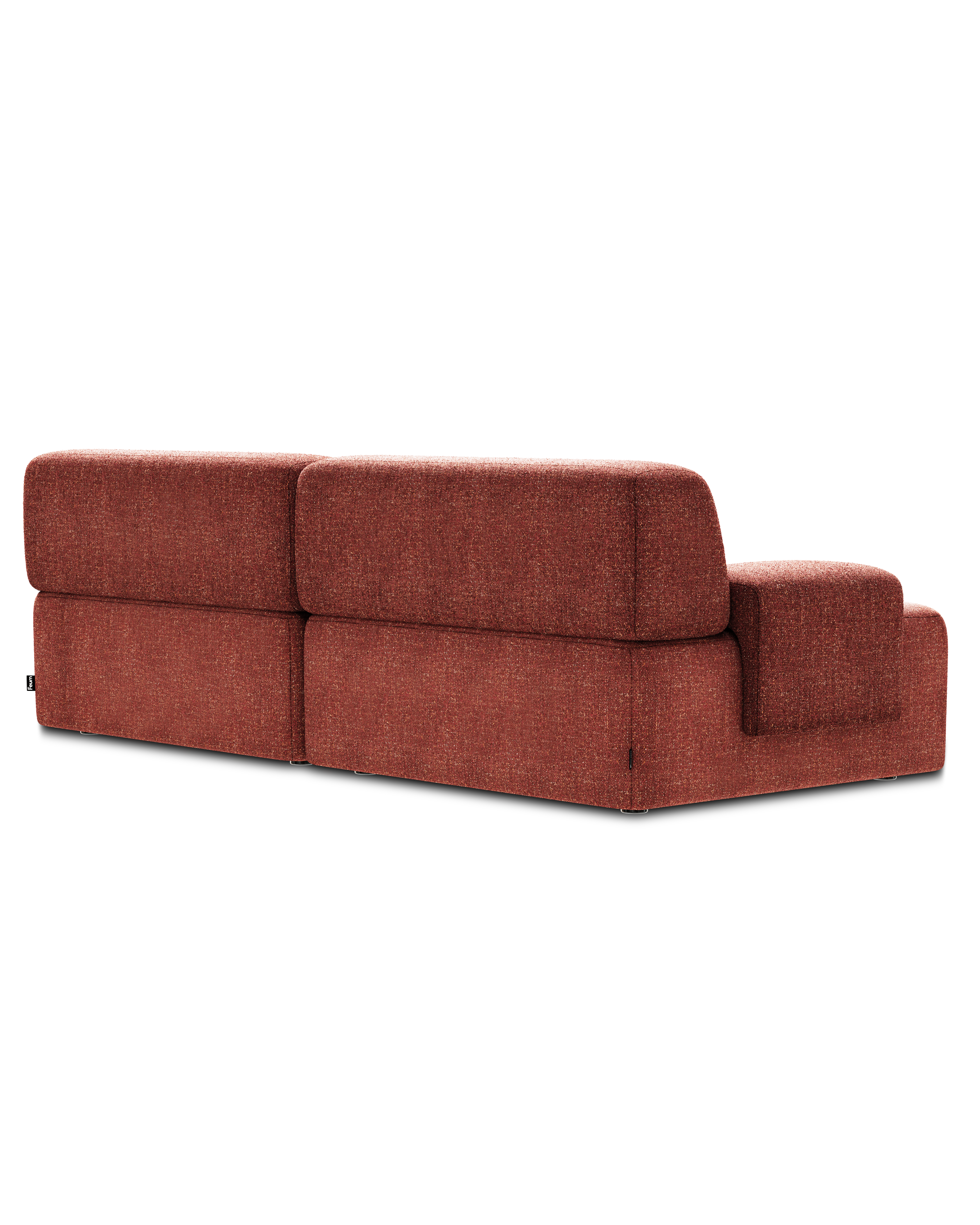 Modular 2-Seater Sofa UMI Chestnut Red