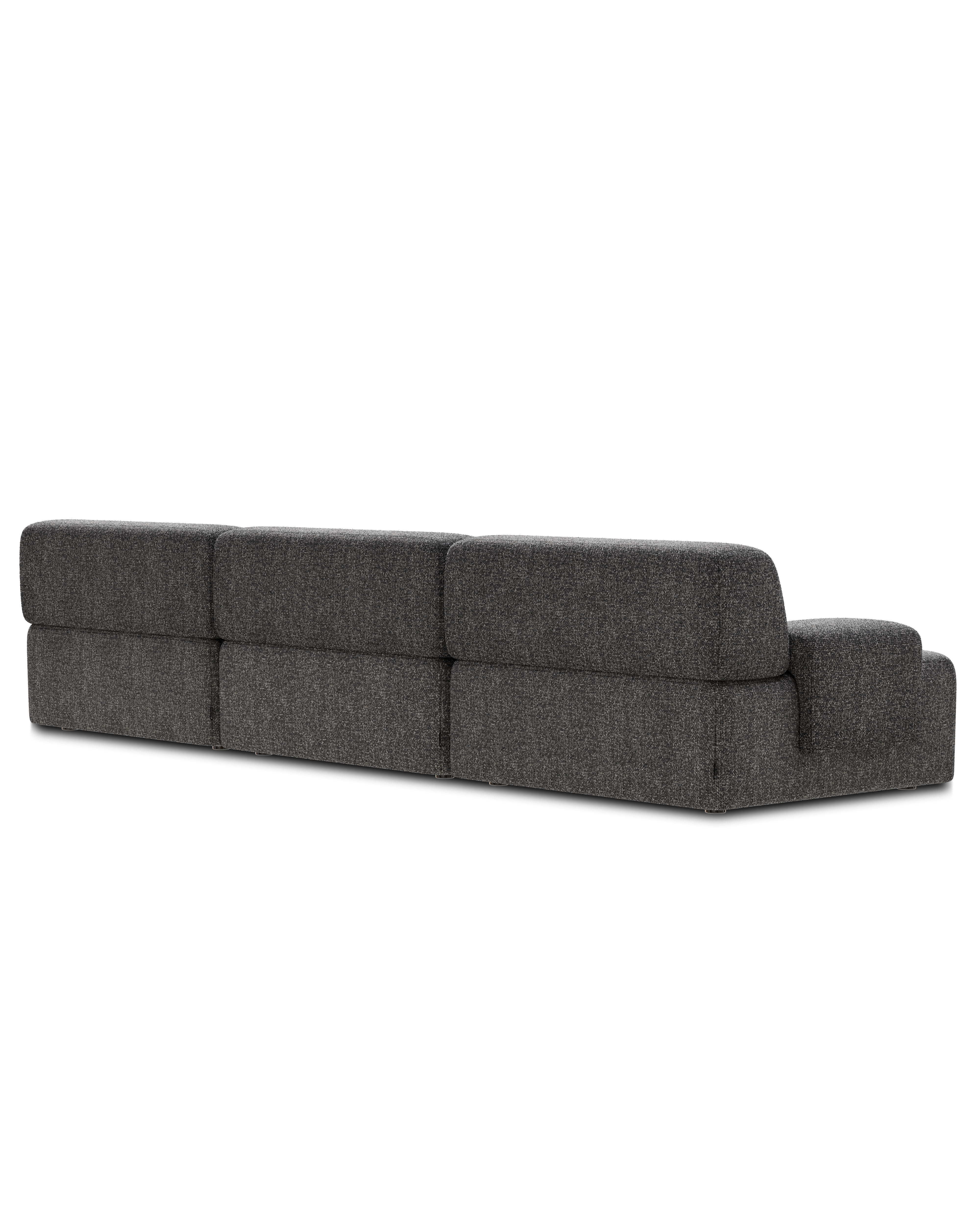 Modular 3-Seater Sofa UMI Stone Black