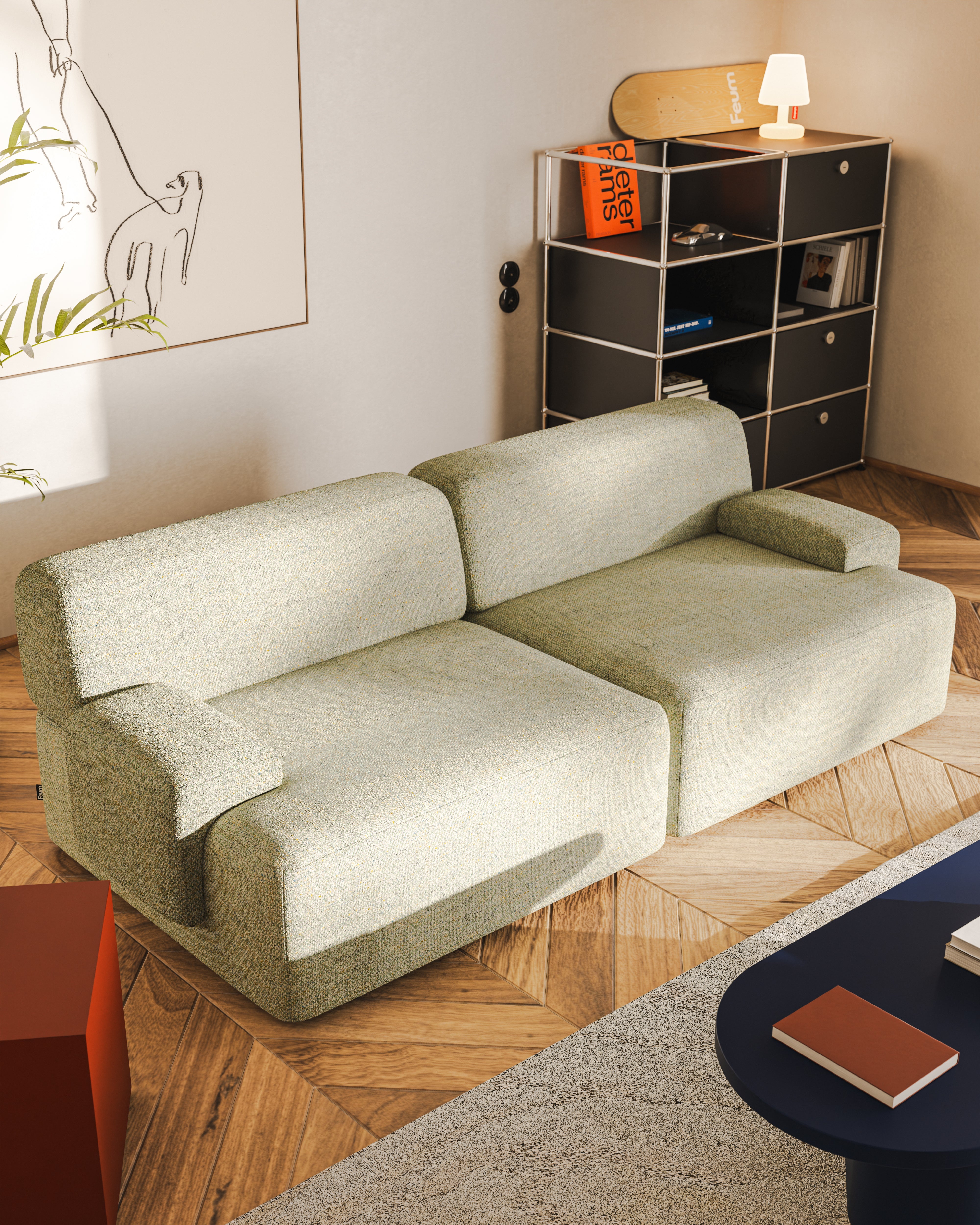 Modulares Sofa Umi für 2 Personen