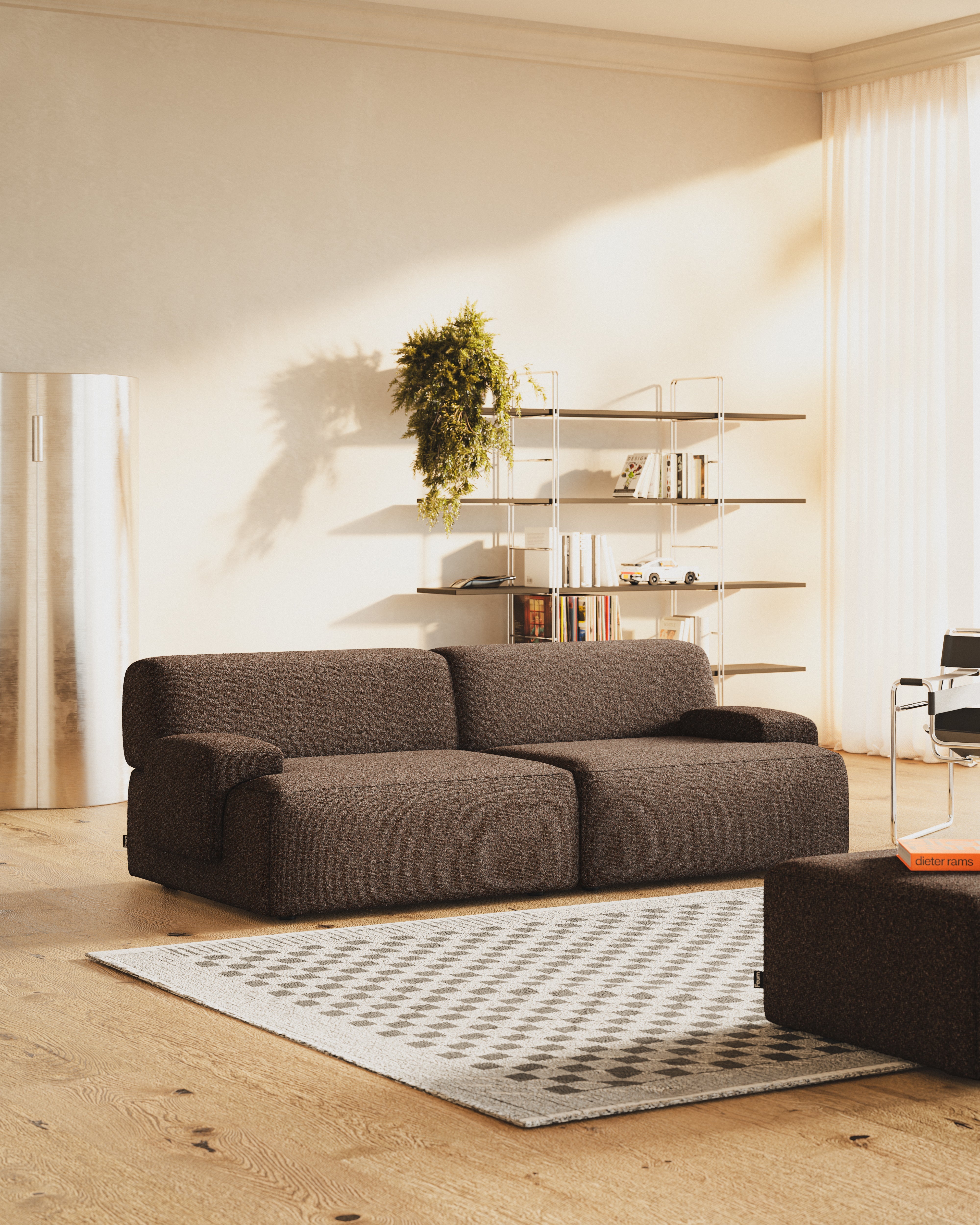 Modular 2-Seater Sofa UMI Brown
