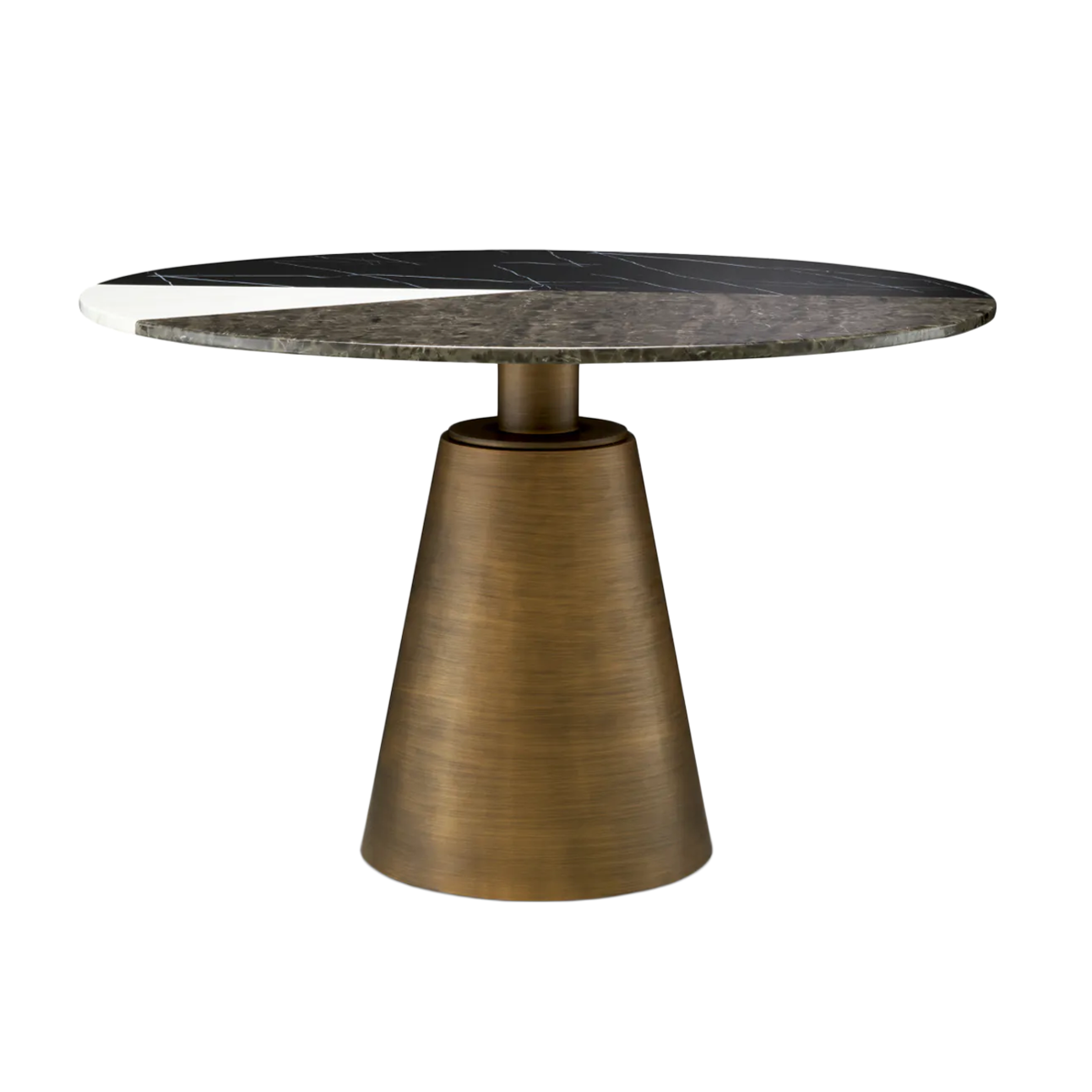 TRICOLORI Round Table Brushed Copper
