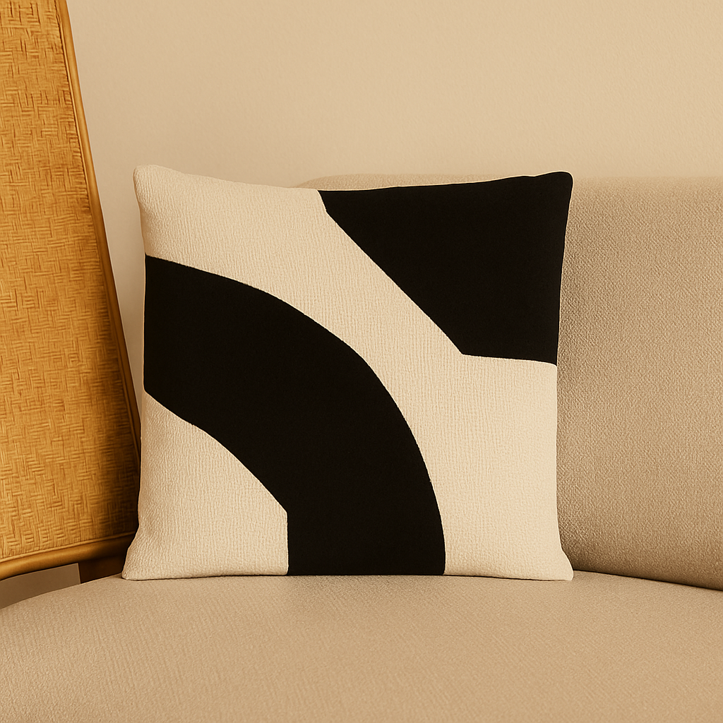 ARC Kissen Creme und Schwarz