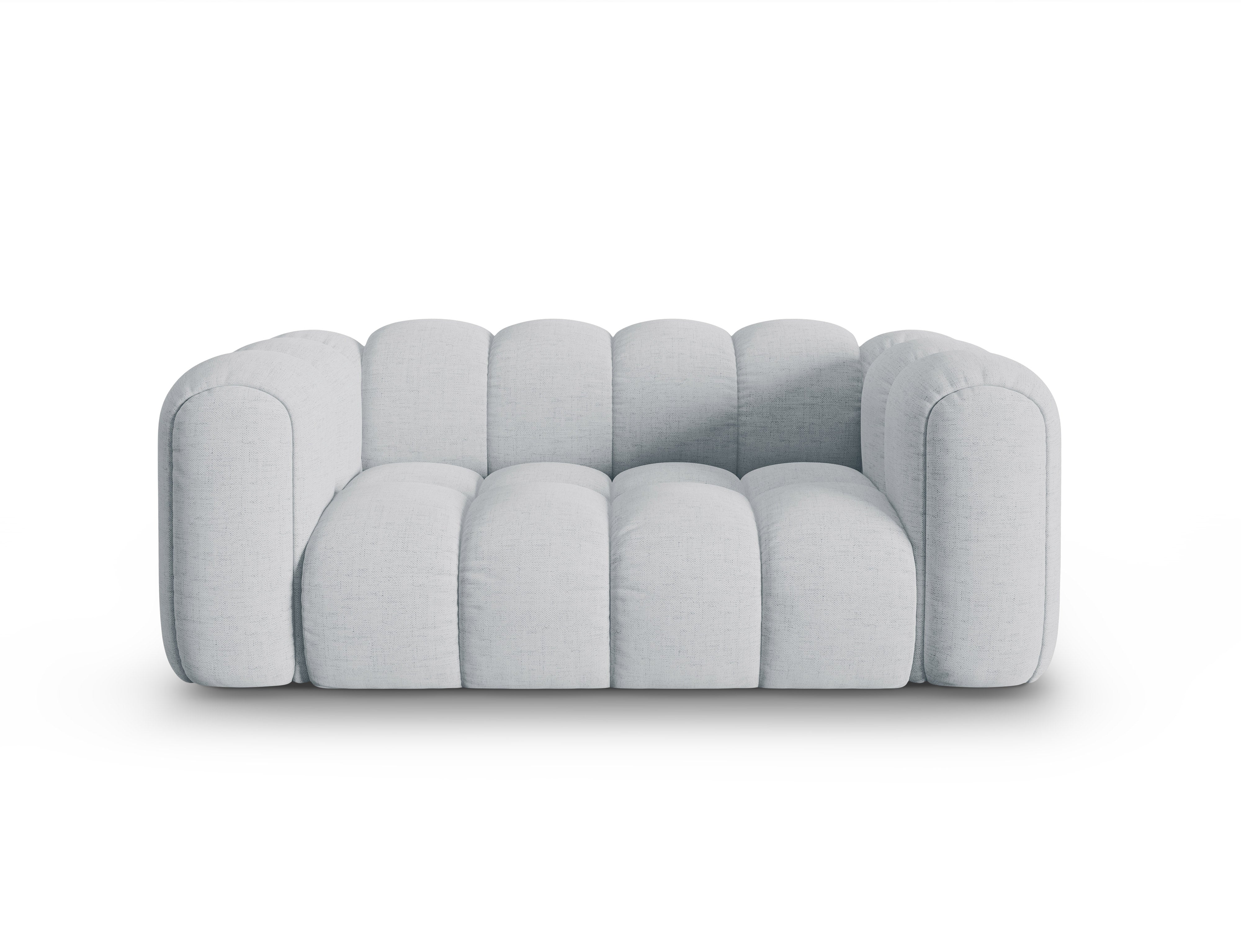 2-seater Sofa ASTRO light gray chenille