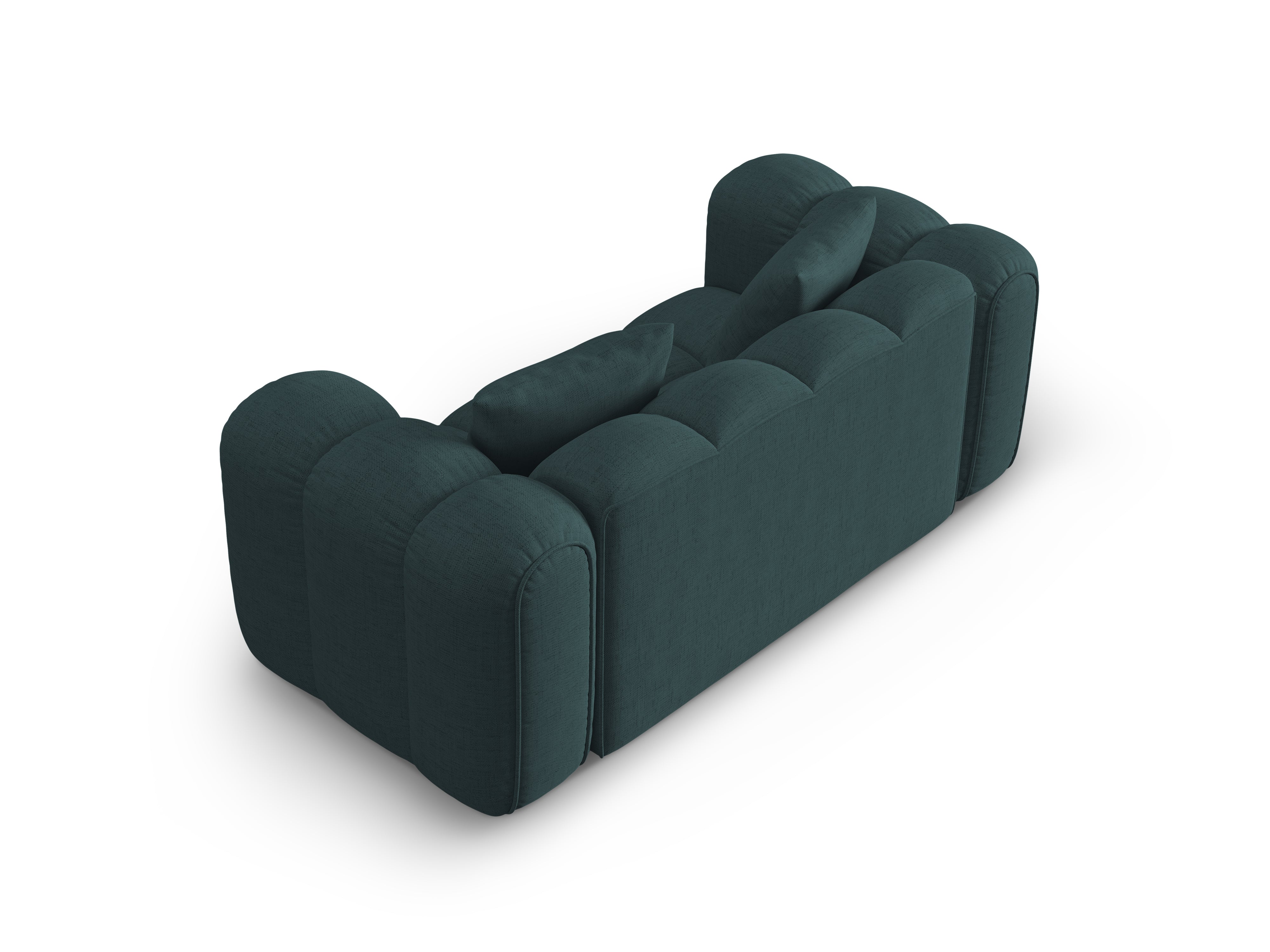 2-seater Sofa ASTRO turquoise chenille