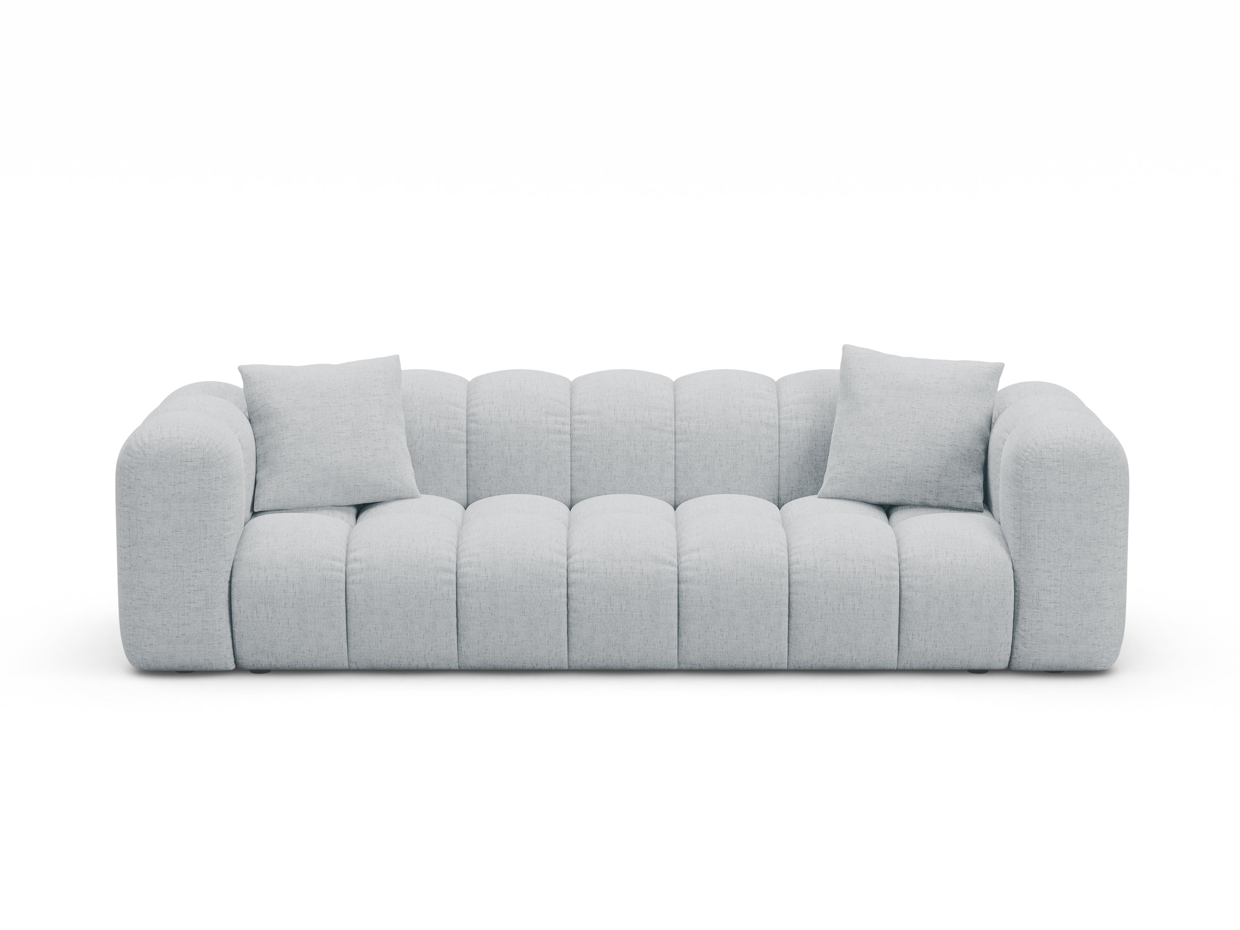 Sofa mit Schlaffunktion ASTRO hellgrau Chenille