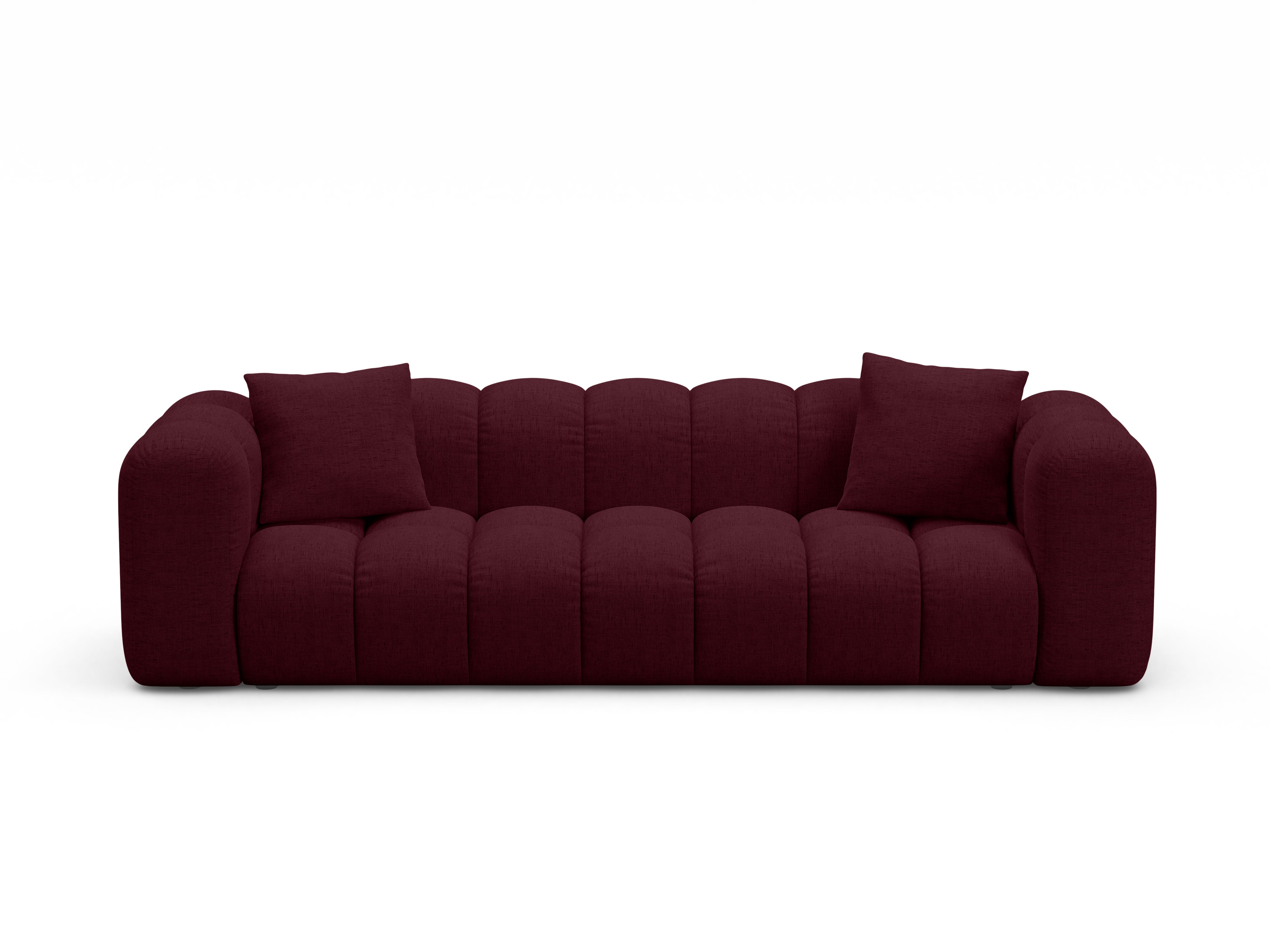 Sofa z funkcja spania ASTRO burgundowy szenil
