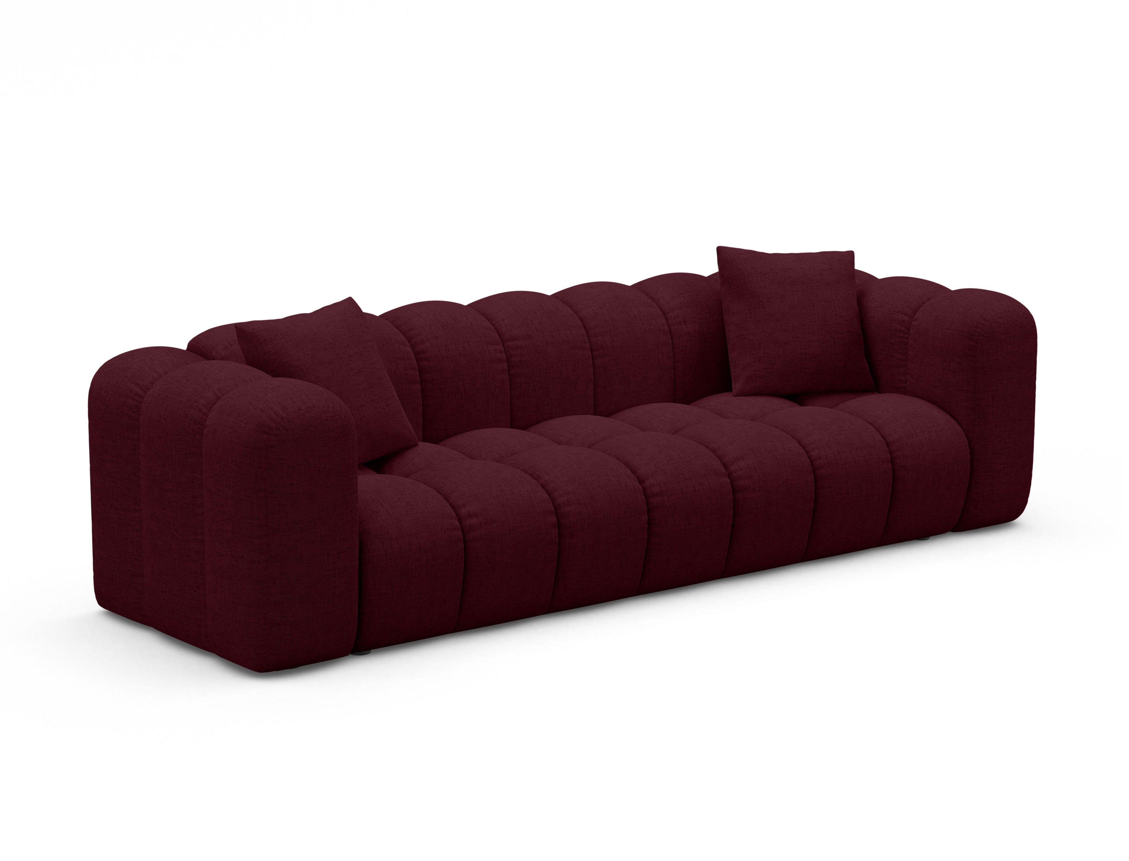 Sofa z funkcja spania ASTRO burgundowy szenil