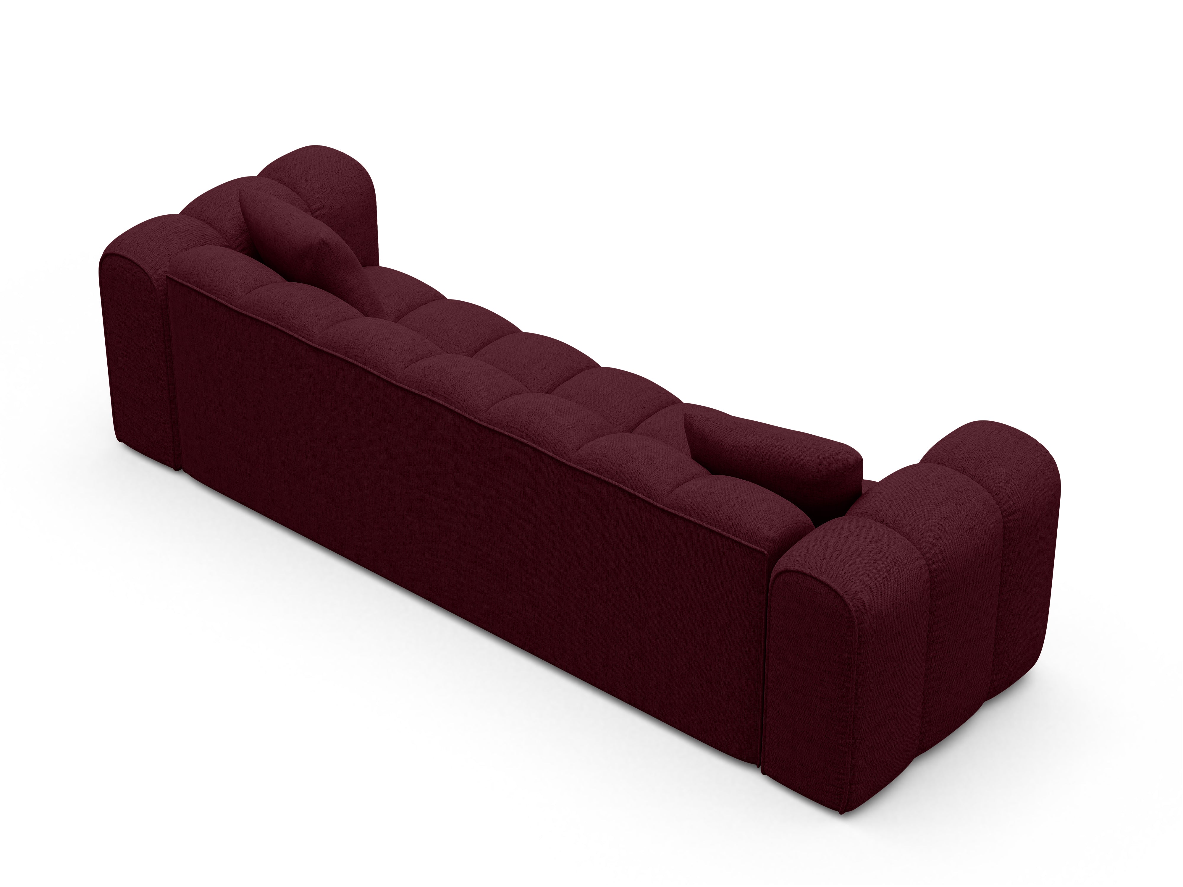 Sofa z funkcja spania ASTRO burgundowy szenil
