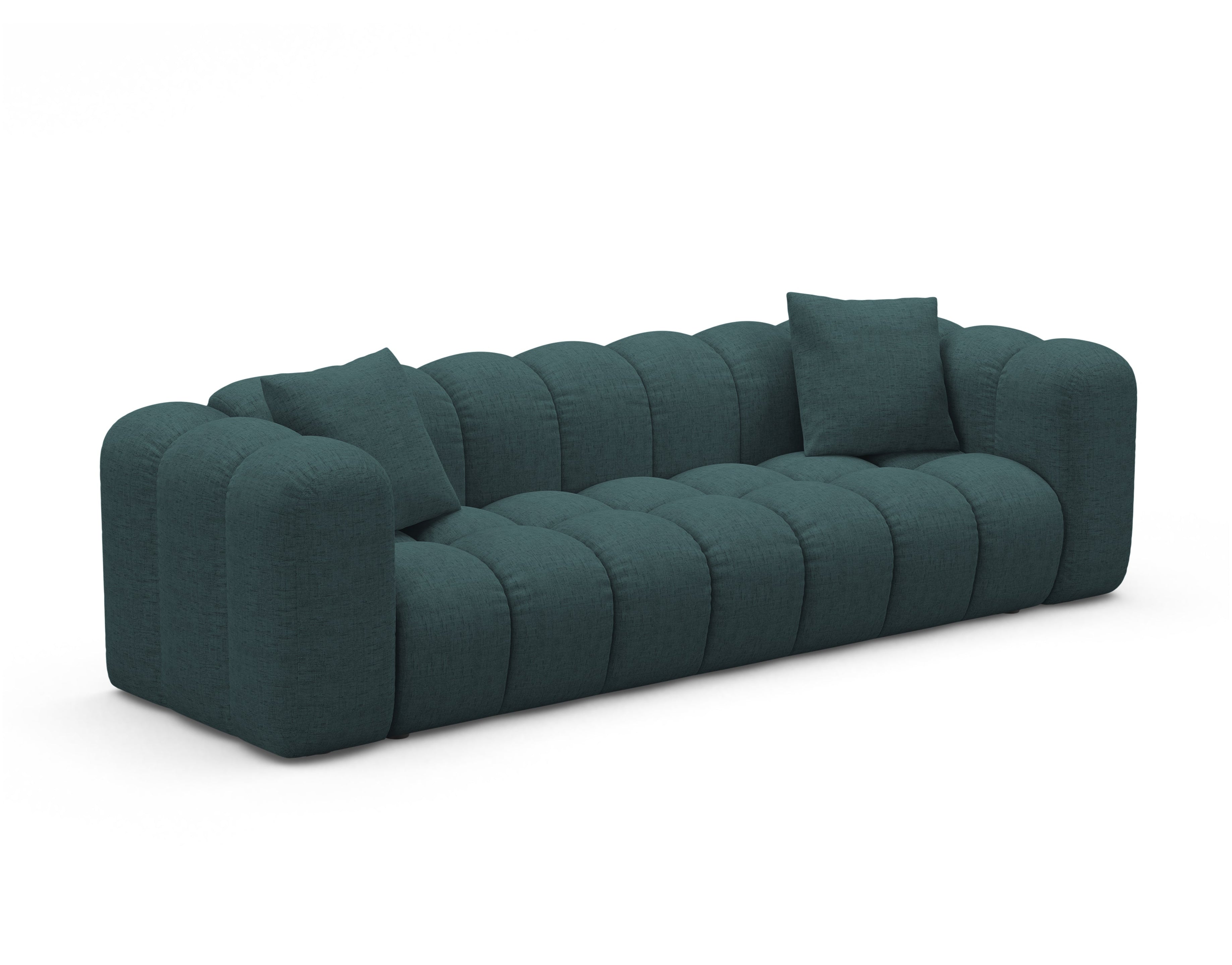 ASTRO turquoise chenille sofa with sleeping function