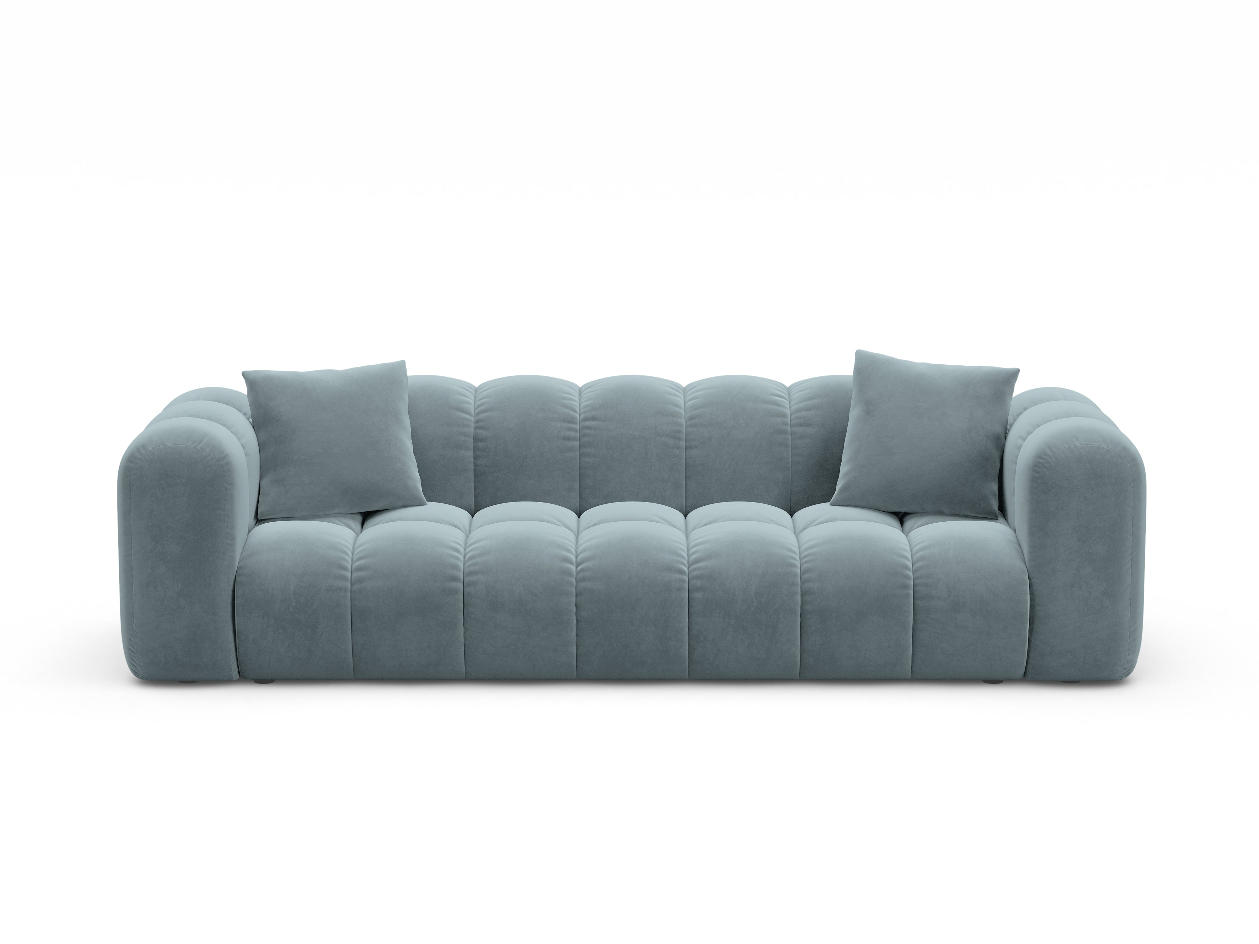 Sofa aksamitna z funkcja spania ASTRO jasnoniebieski