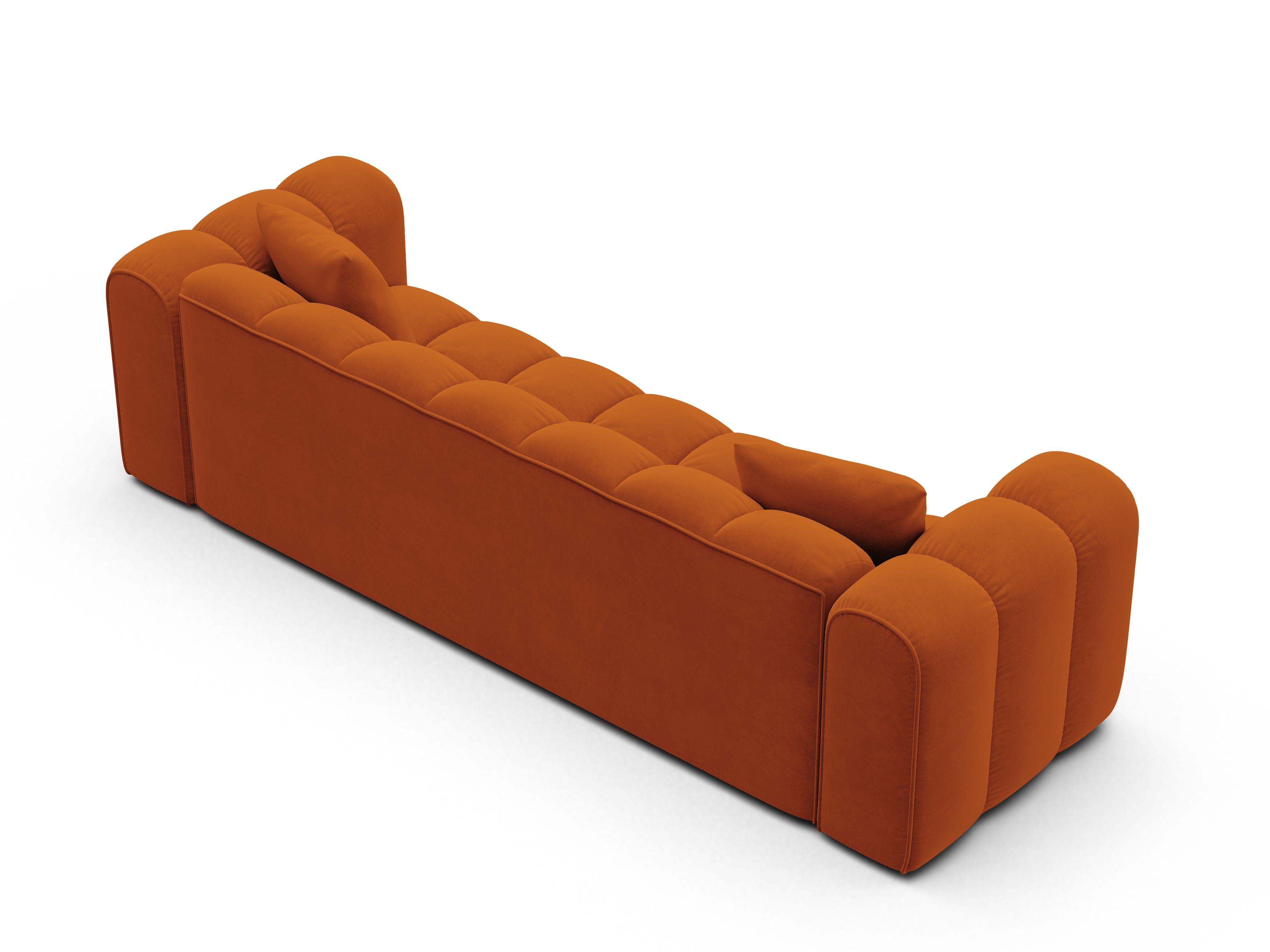 Sofa aksamitna z funkcja spania ASTRO rudy