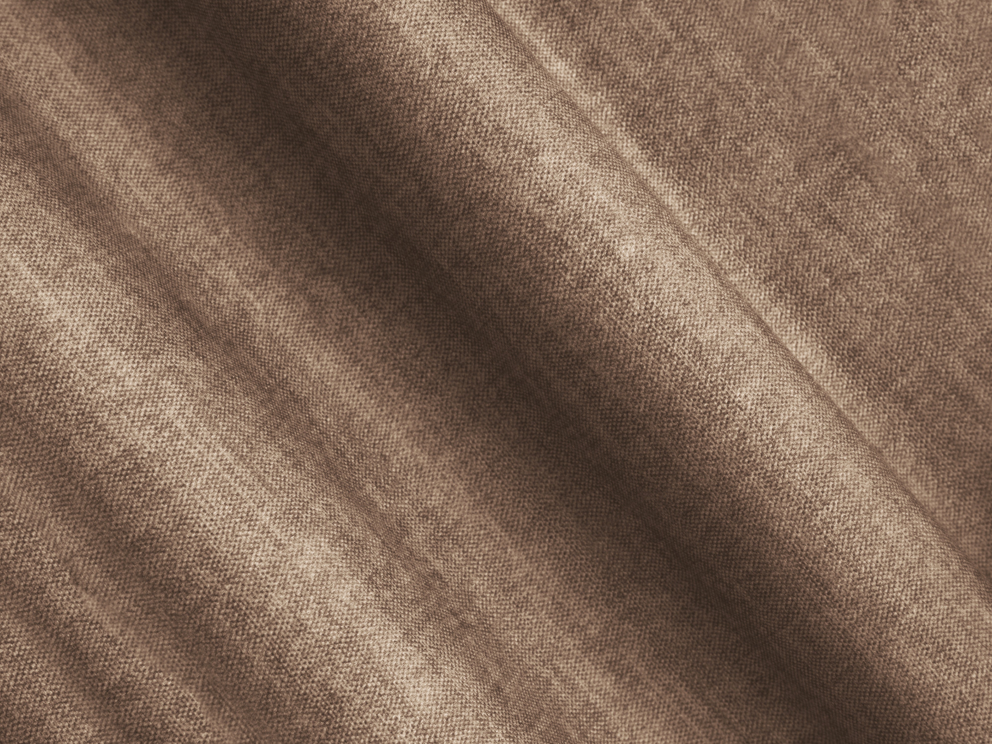 Symmetrische Samt-Eckcouch ROGER dunkelbeige